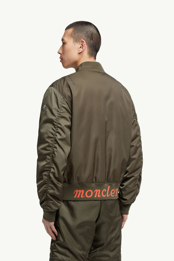 Moncler x Mercedes-Benz by NIGO Neper Reversible Down Bomber Jacket Men Olive Green Moncler 4