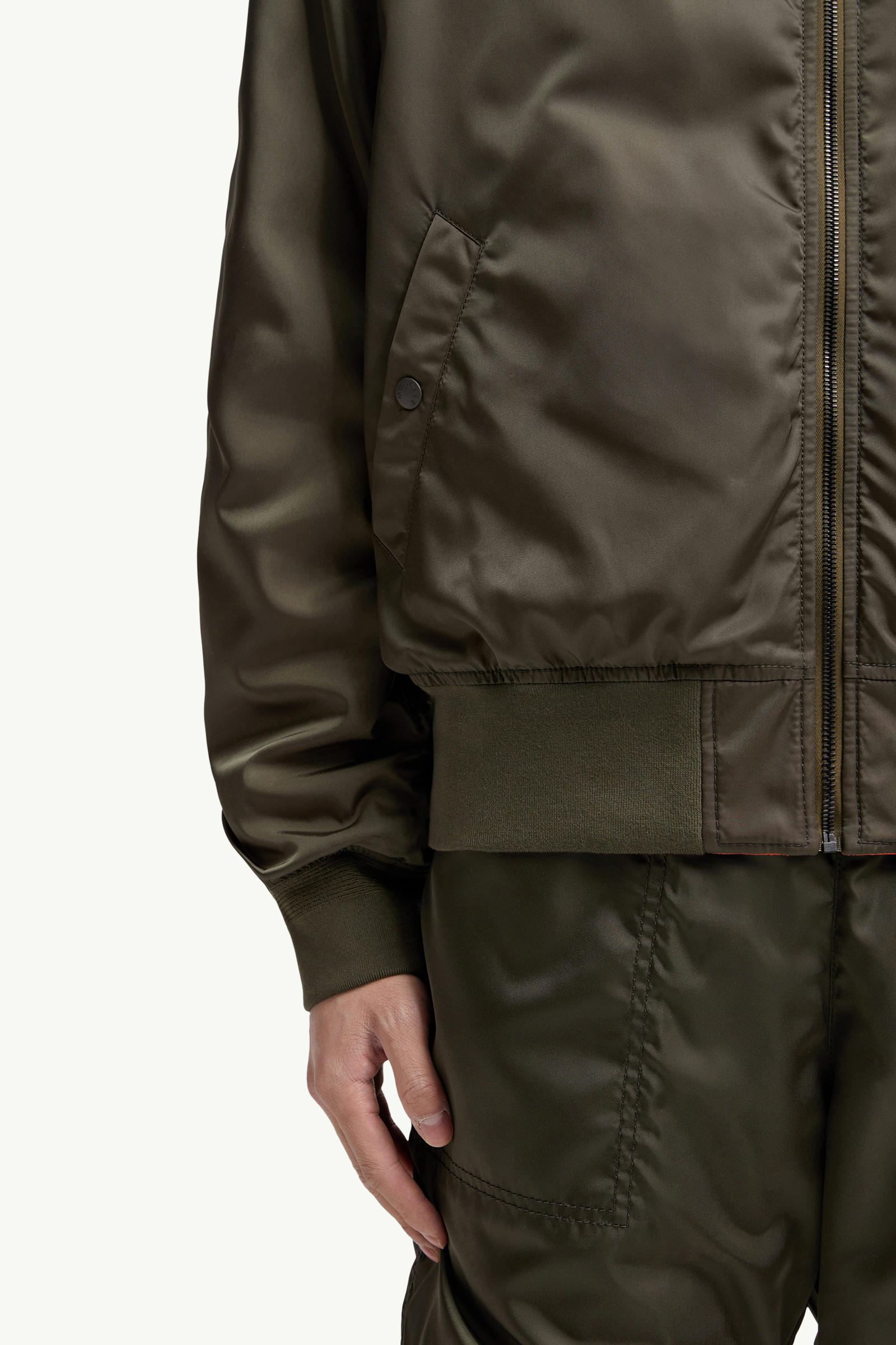 Moncler x Mercedes-Benz by NIGO Neper Reversible Down Bomber Jacket Men Olive Green Moncler 6