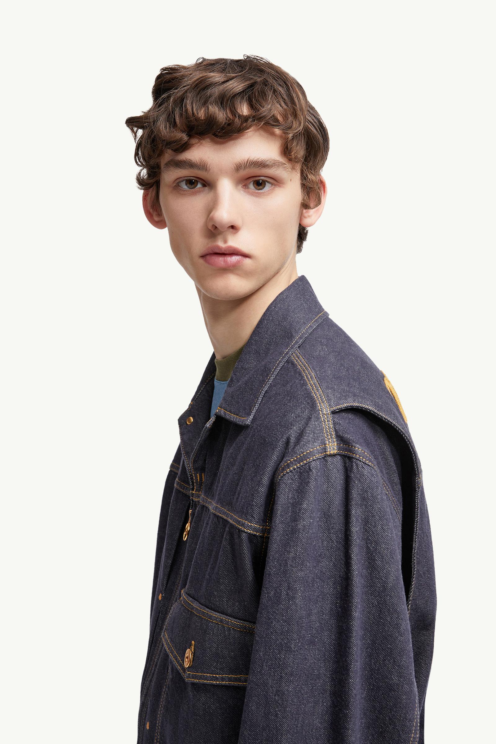 Moncler x Mercedes-Benz by NIGO Nepit Denim Jacket Men Denim Blue Moncler 1