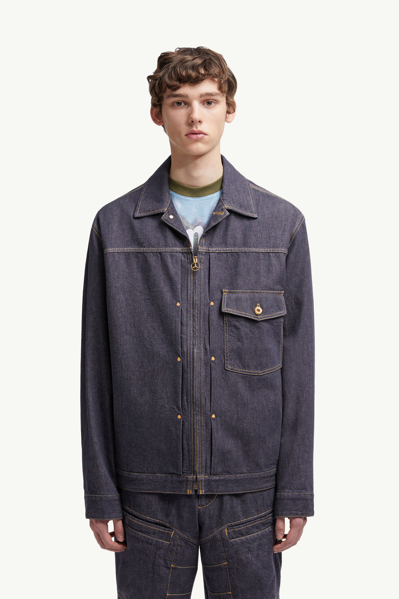 Moncler x Mercedes-Benz by NIGO Nepit牛仔外套 男士 牛仔藍色 Moncler 3