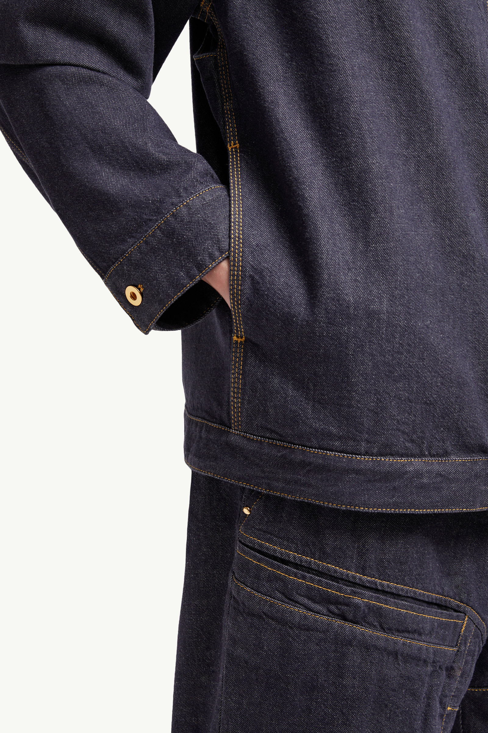 Moncler x Mercedes-Benz by NIGO Nepit Denim Jacket Men Denim Blue Moncler 8