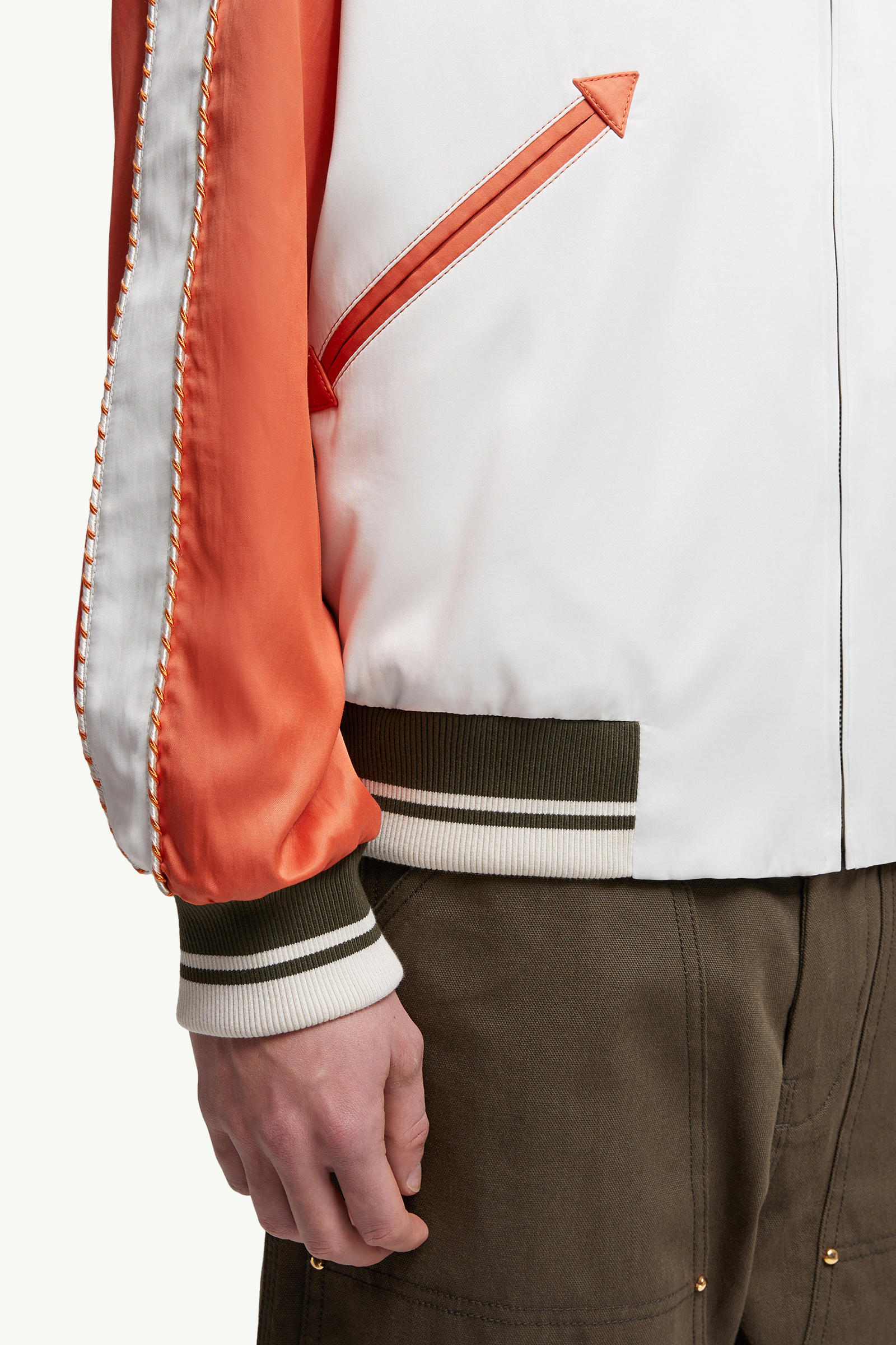Moncler x Mercedes-Benz by NIGO Satet Reversible Satin Bomber Men Orange Moncler 7