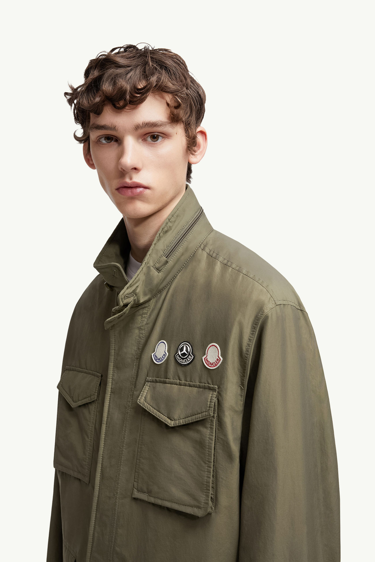 Moncler x Mercedes-Benz by NIGO Orus羽絨軍裝外套 男士 橄欖綠色 Moncler 1