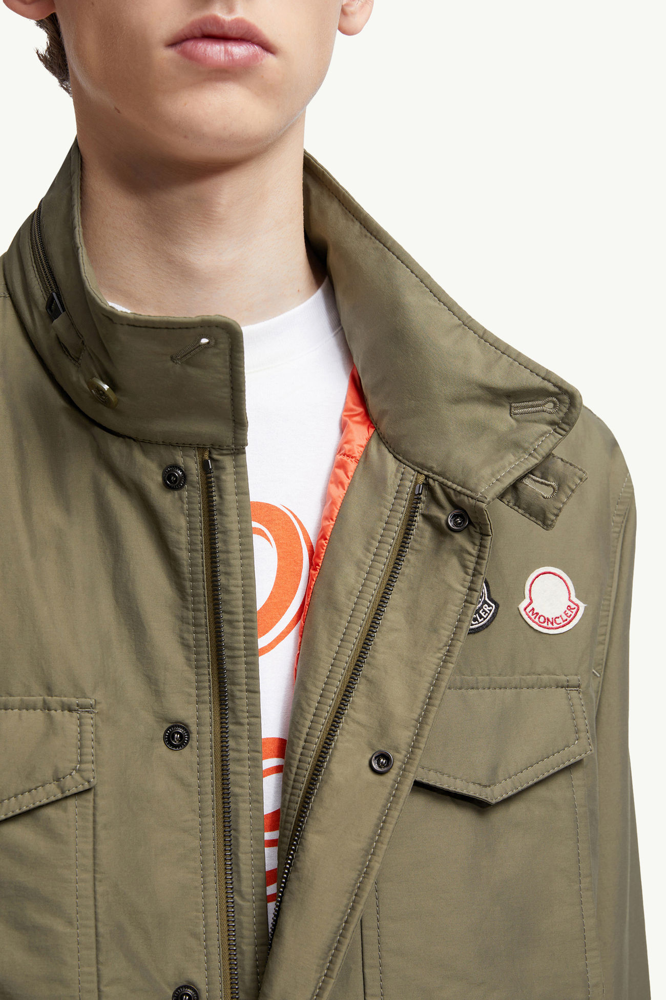 Moncler x Mercedes-Benz by NIGO Orus Daunen-Feldjacke Herren Olivgrün Moncler 5