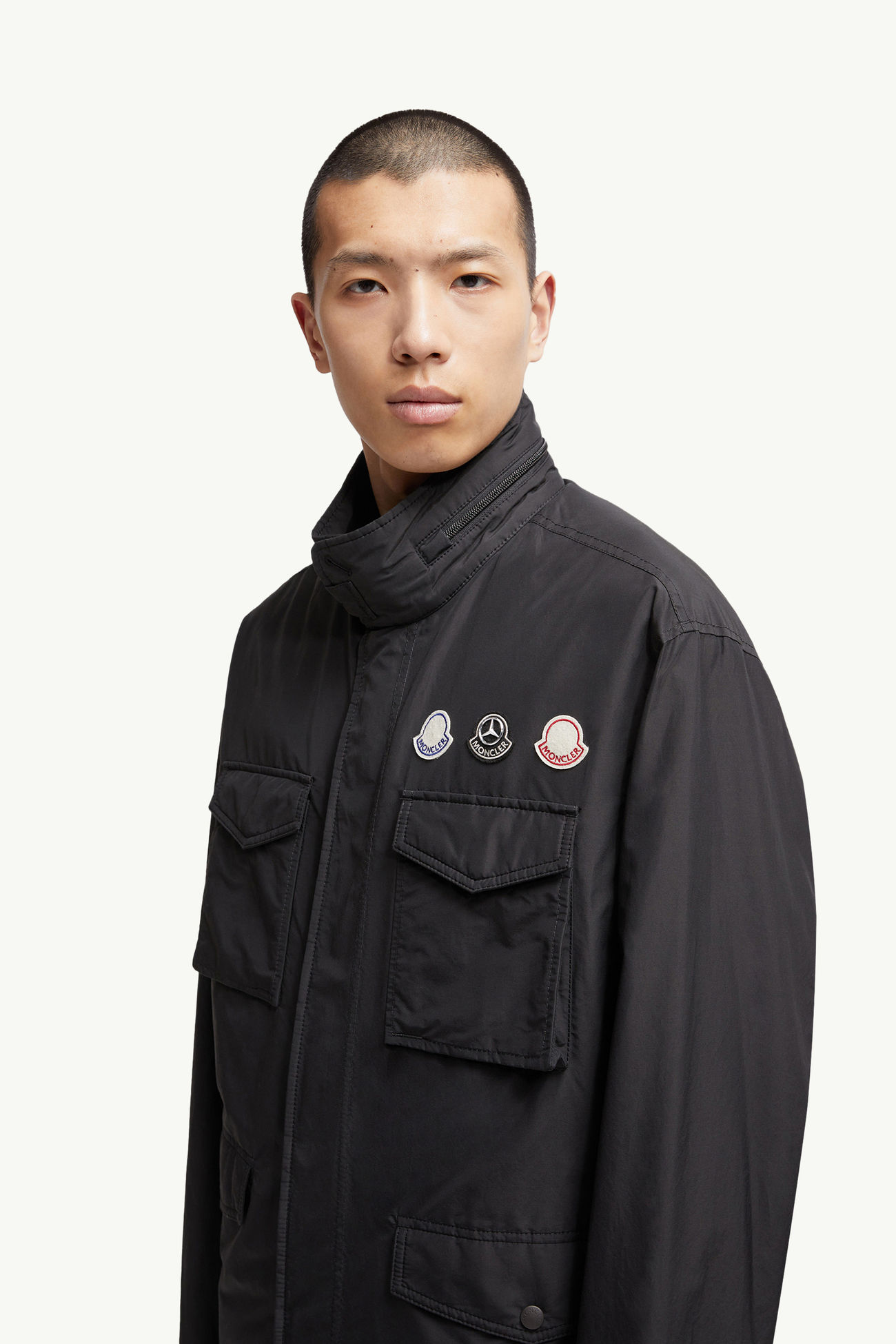 Moncler x Mercedes-Benz by NIGO Orus羽絨軍裝外套 男士 黑色 Moncler 1