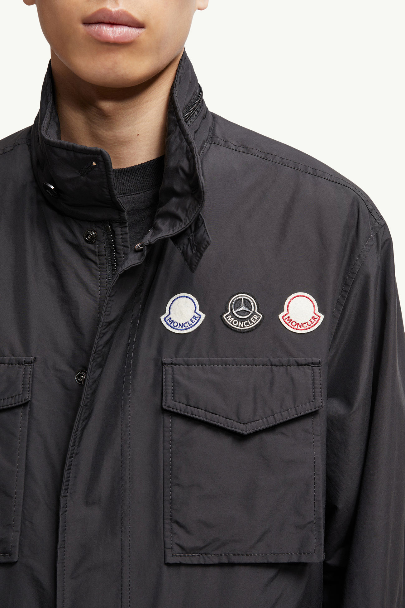 Moncler x Mercedes-Benz by NIGO Orus羽絨軍裝外套 男士 黑色 Moncler 5