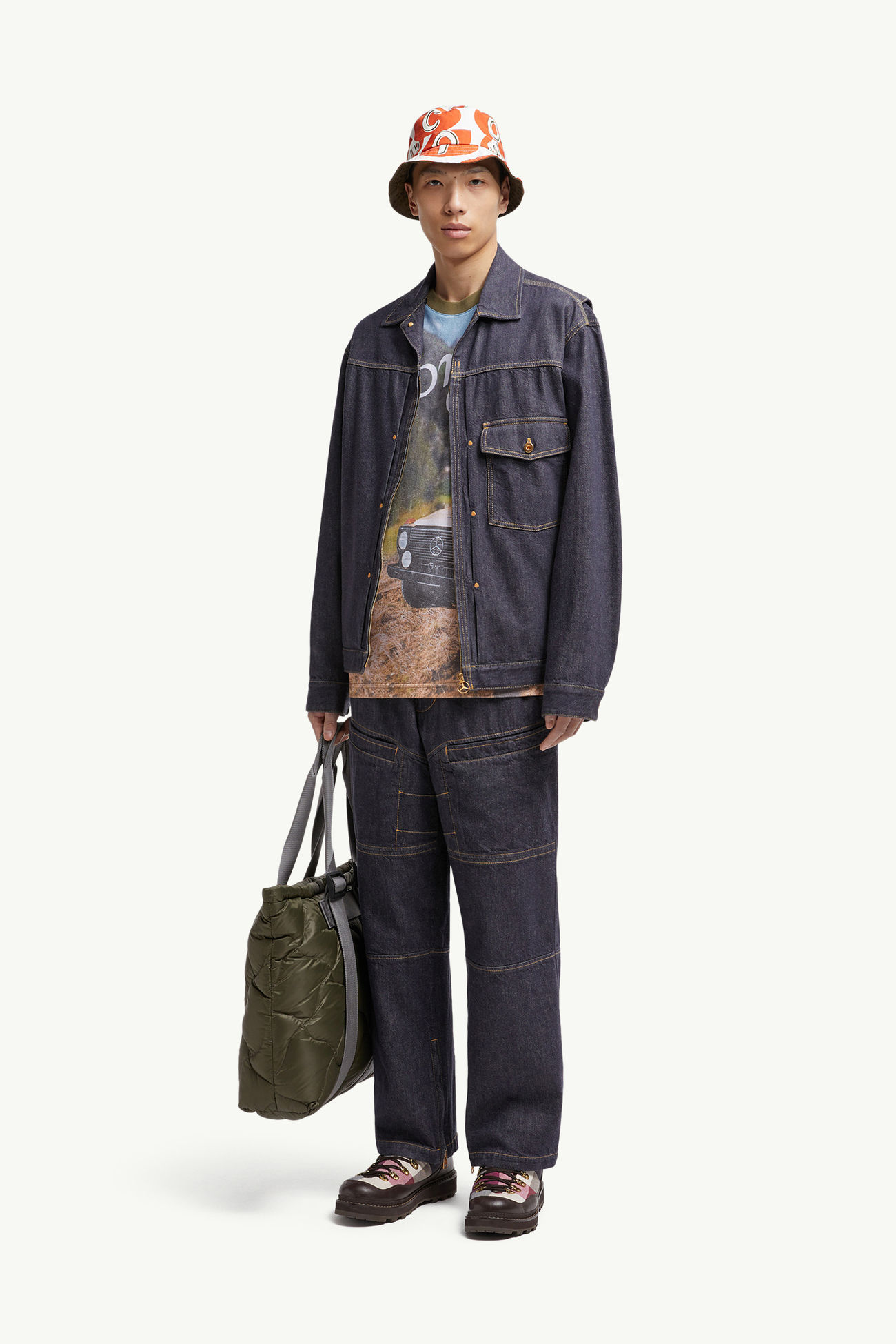 Moncler x Mercedes-Benz By NIGO牛仔褲 男士 牛仔藍色 Moncler 0