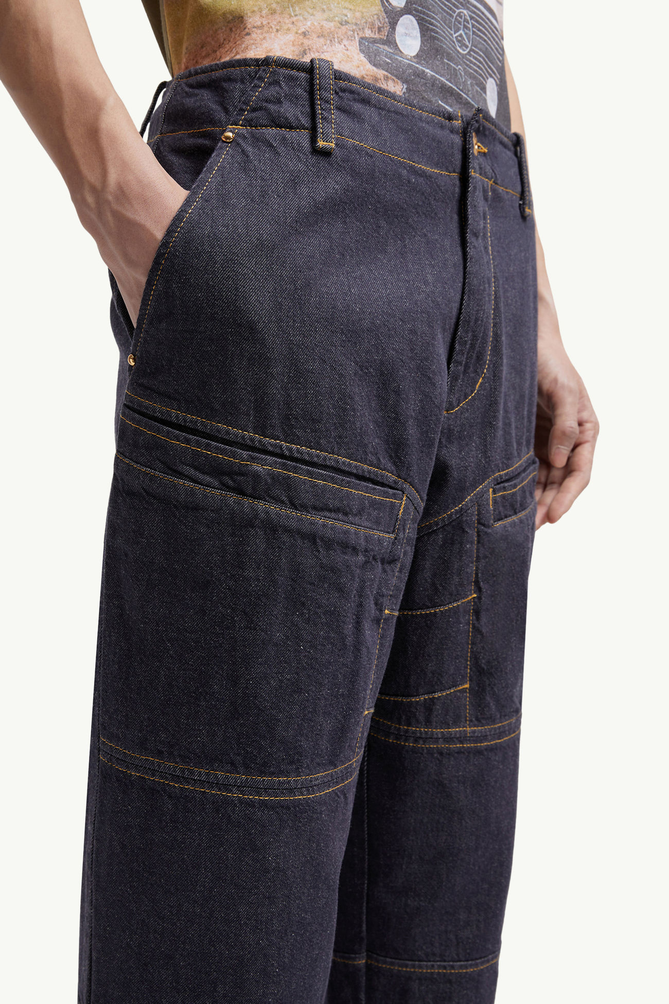 Moncler x Mercedes-Benz By NIGO牛仔褲 男士 牛仔藍色 Moncler 1