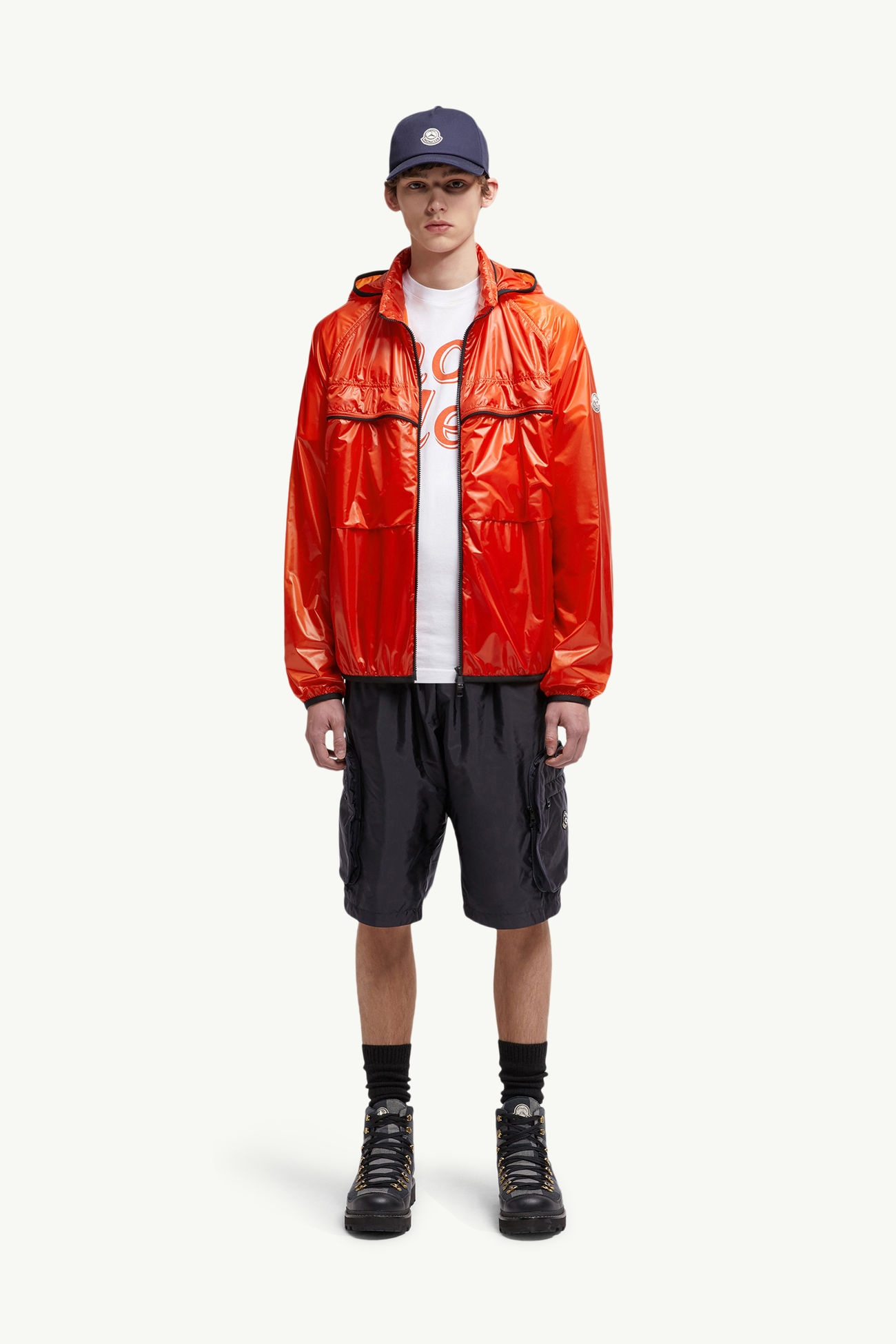 Moncler x Mercedes-Benz By NIGO verstaubare Bermudashorts Herren Navyblau Moncler 0