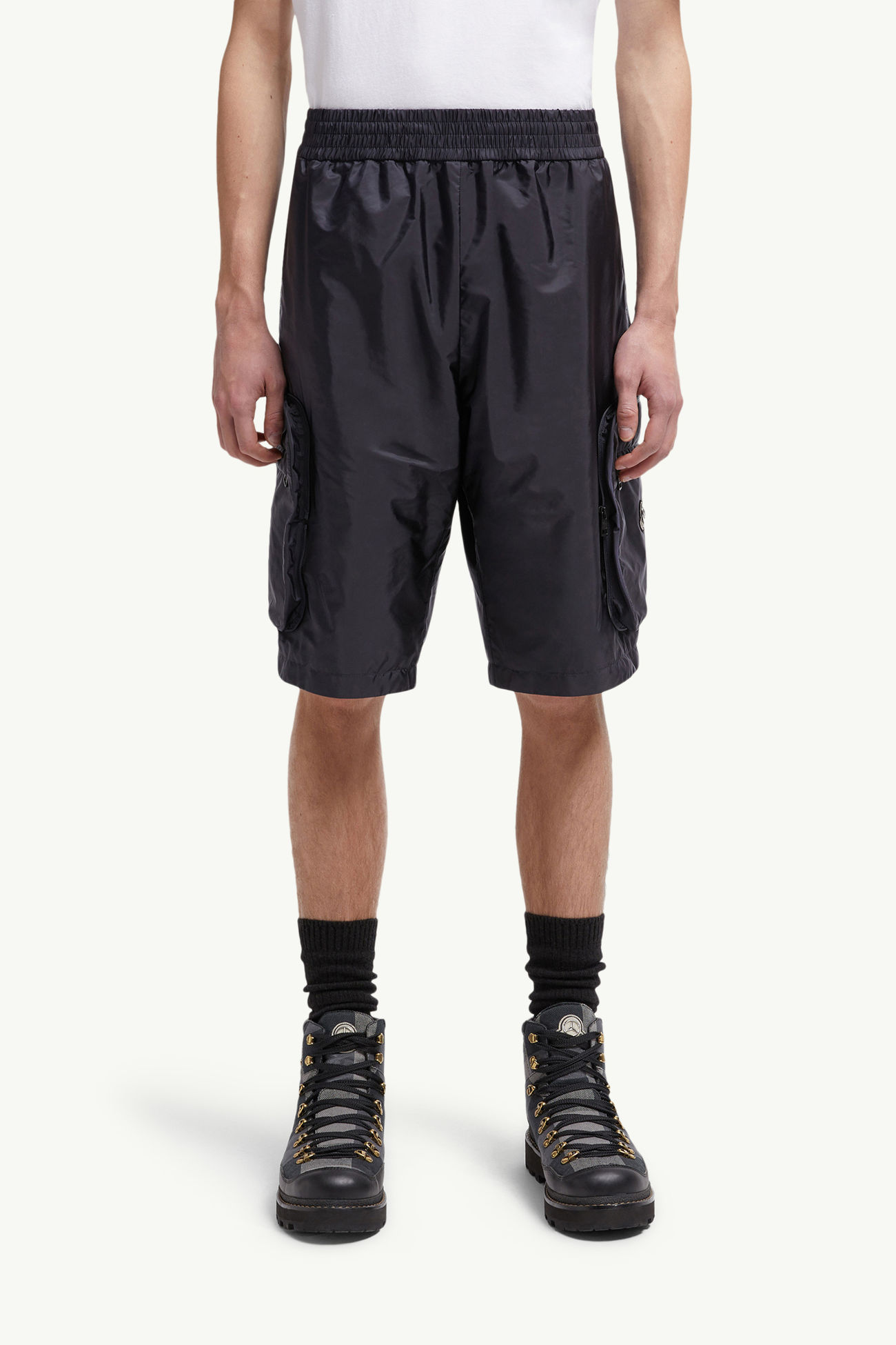 Moncler x Mercedes-Benz By NIGO verstaubare Bermudashorts Herren Navyblau Moncler 3