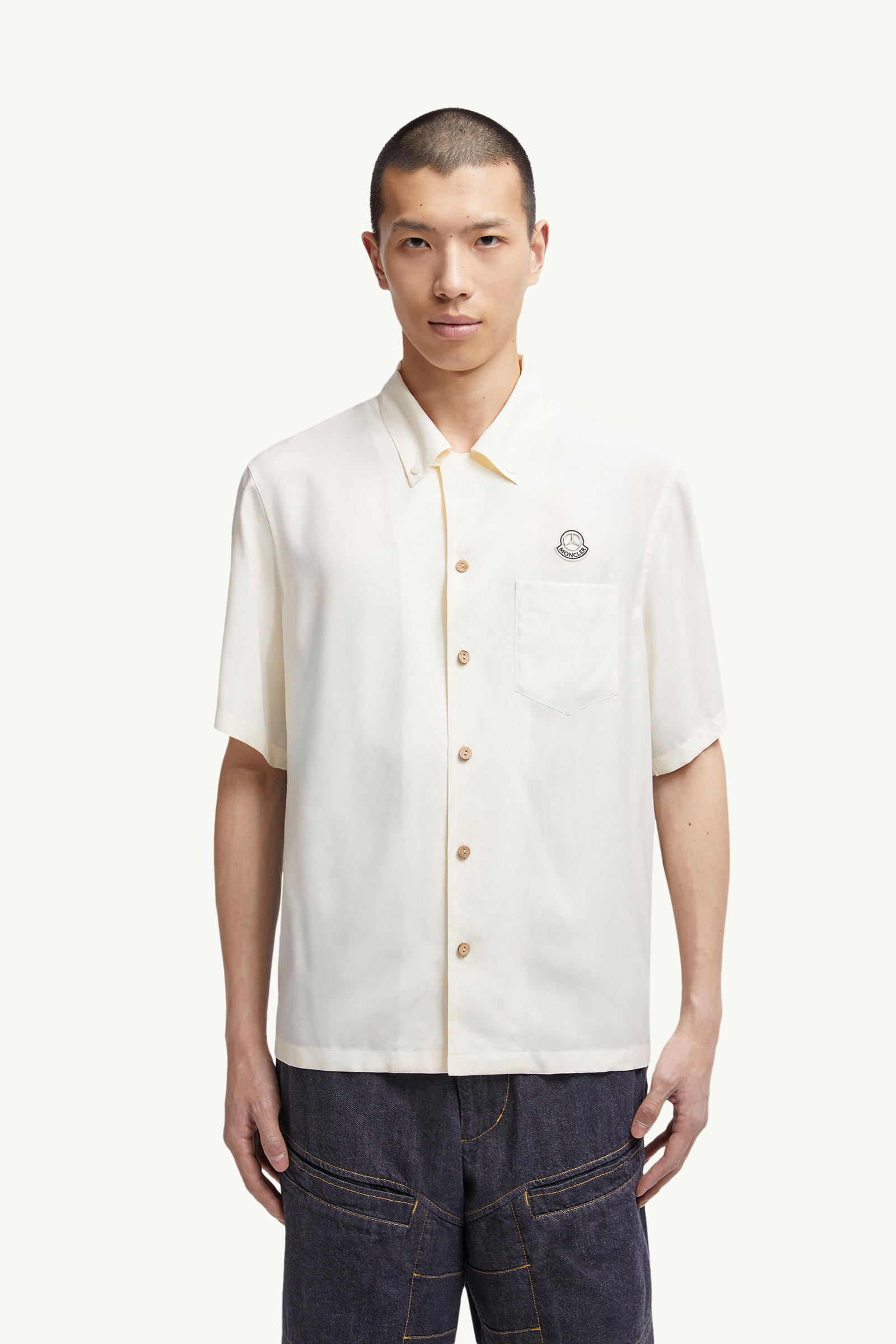 Moncler x Mercedes-Benz by NIGO Satin Shirt Men White Moncler 3