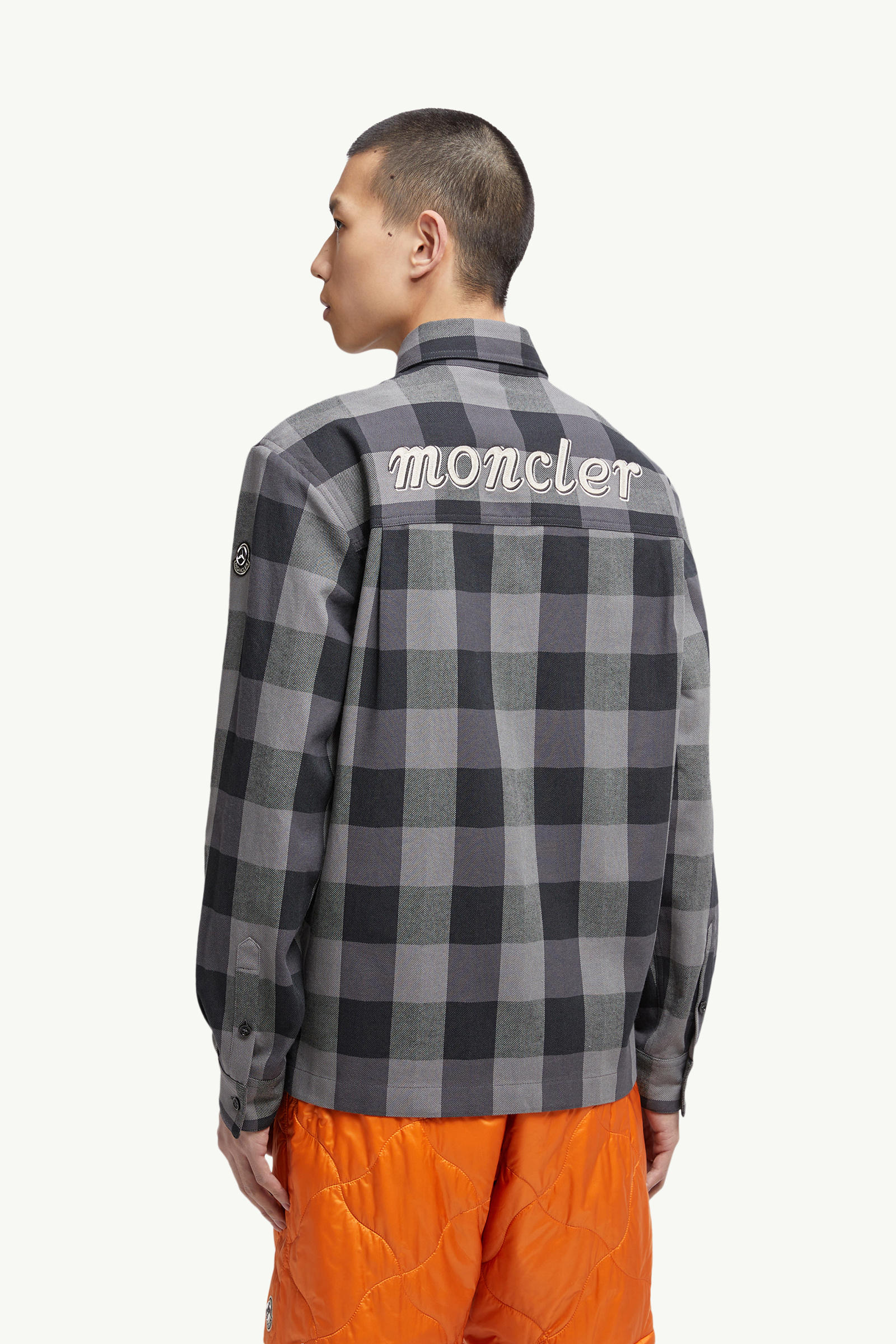 Moncler x Mercedes-Benz by NIGO Plaid Cotton Shirt Black & Gray Moncler 4