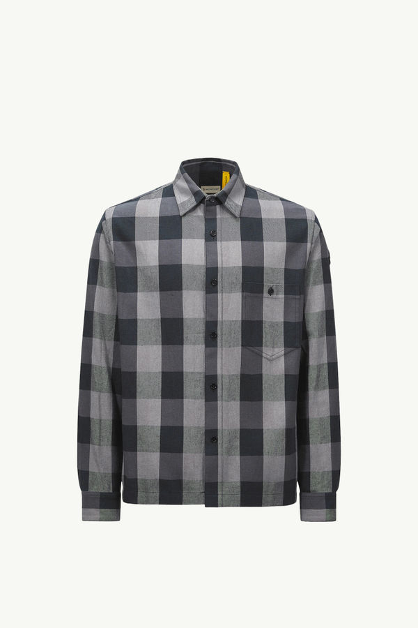 Moncler x Mercedes-Benz by NIGO Plaid Cotton Shirt Black & Gray Moncler 2
