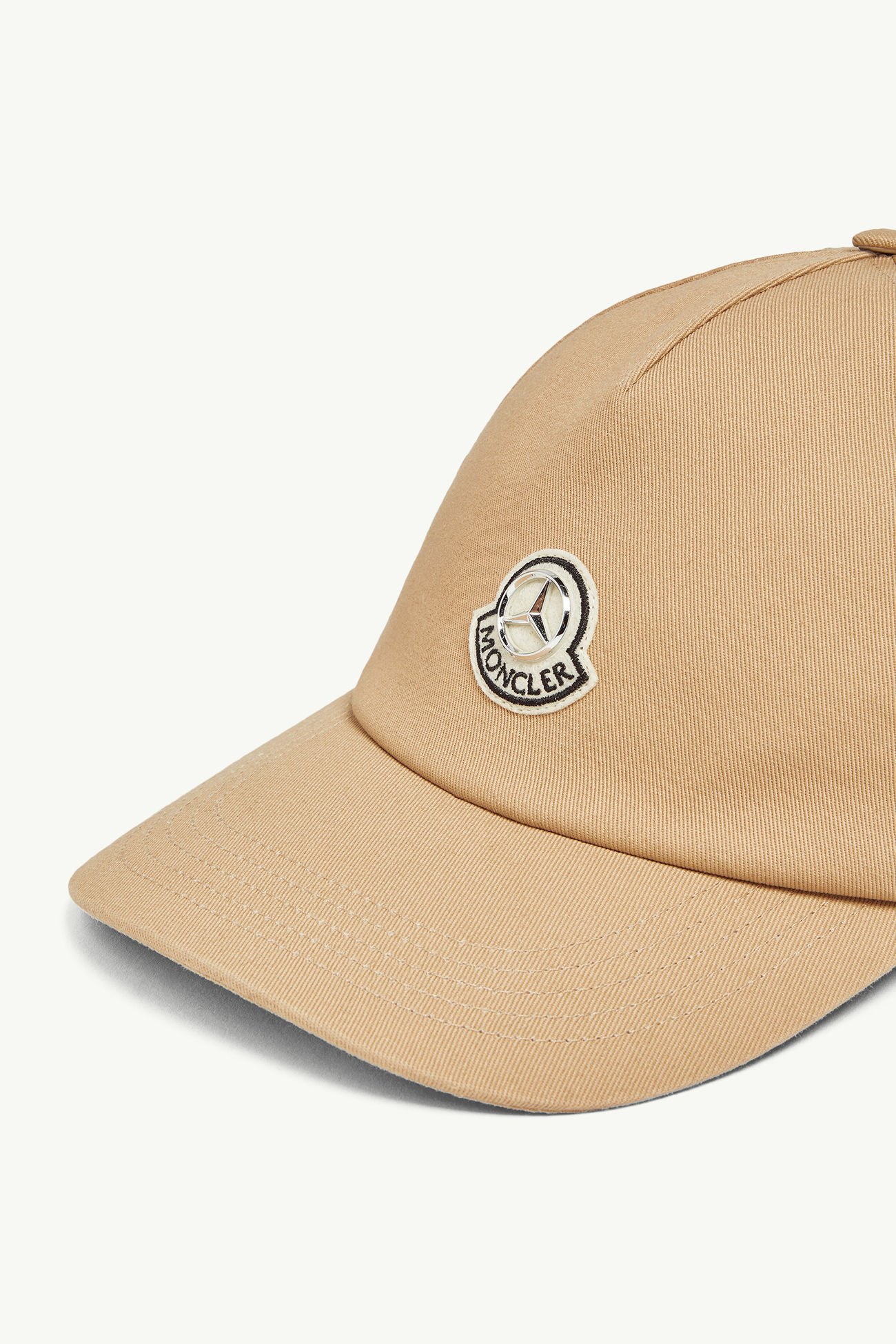 Moncler x Mercedes-Benz von NIGO Baseballmütze aus Gabardine Herren Beige Moncler 4