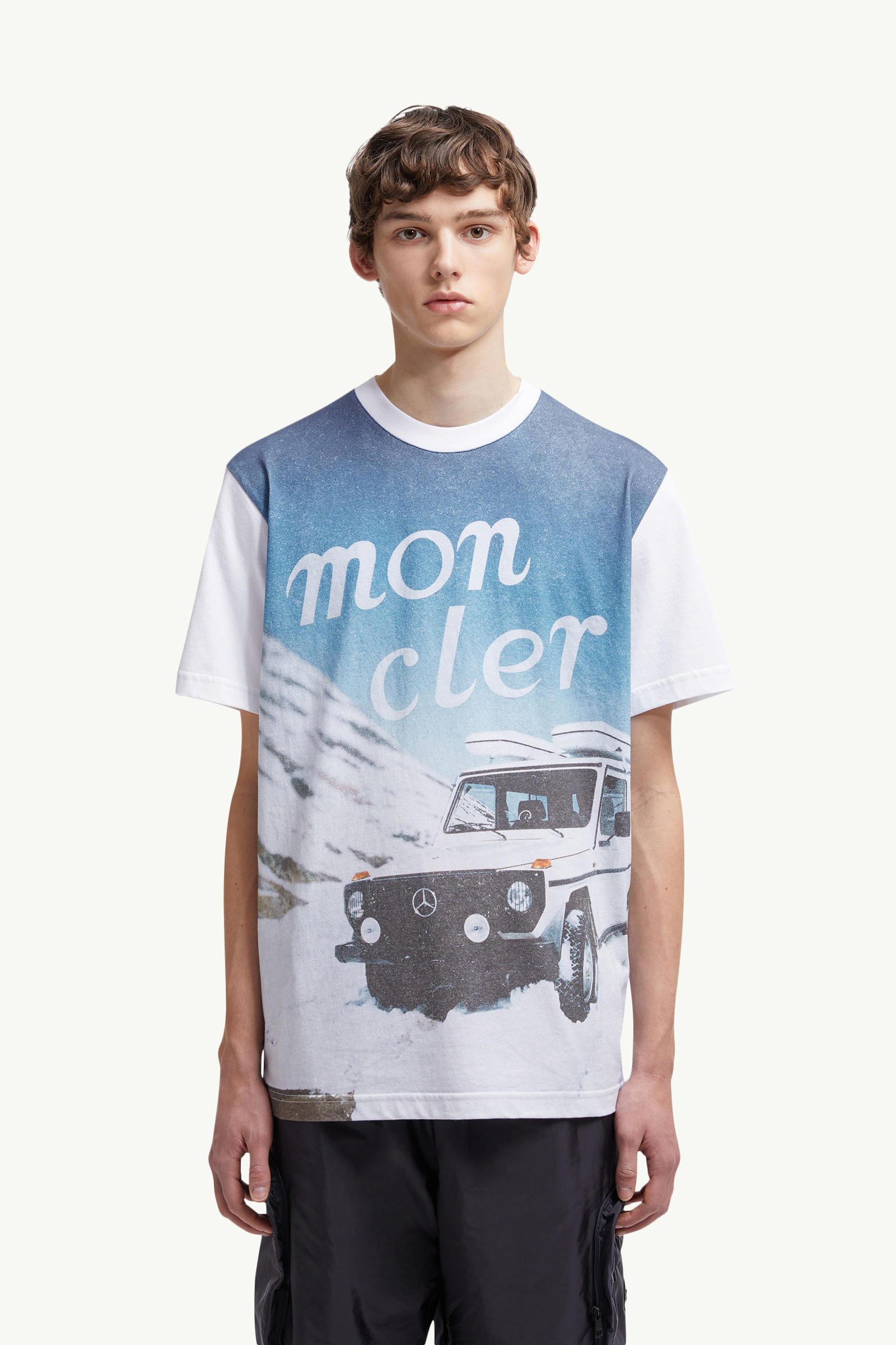 Moncler x Mercedes-Benz by NIGO Printed Cotton T-Shirt Men White Moncler 3