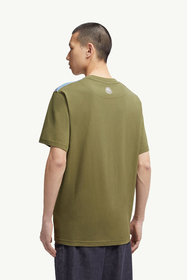 T-shirt en coton à imprimé Moncler x Mercedes-Benz by NIGO Hommes Vert Olive Moncler 4