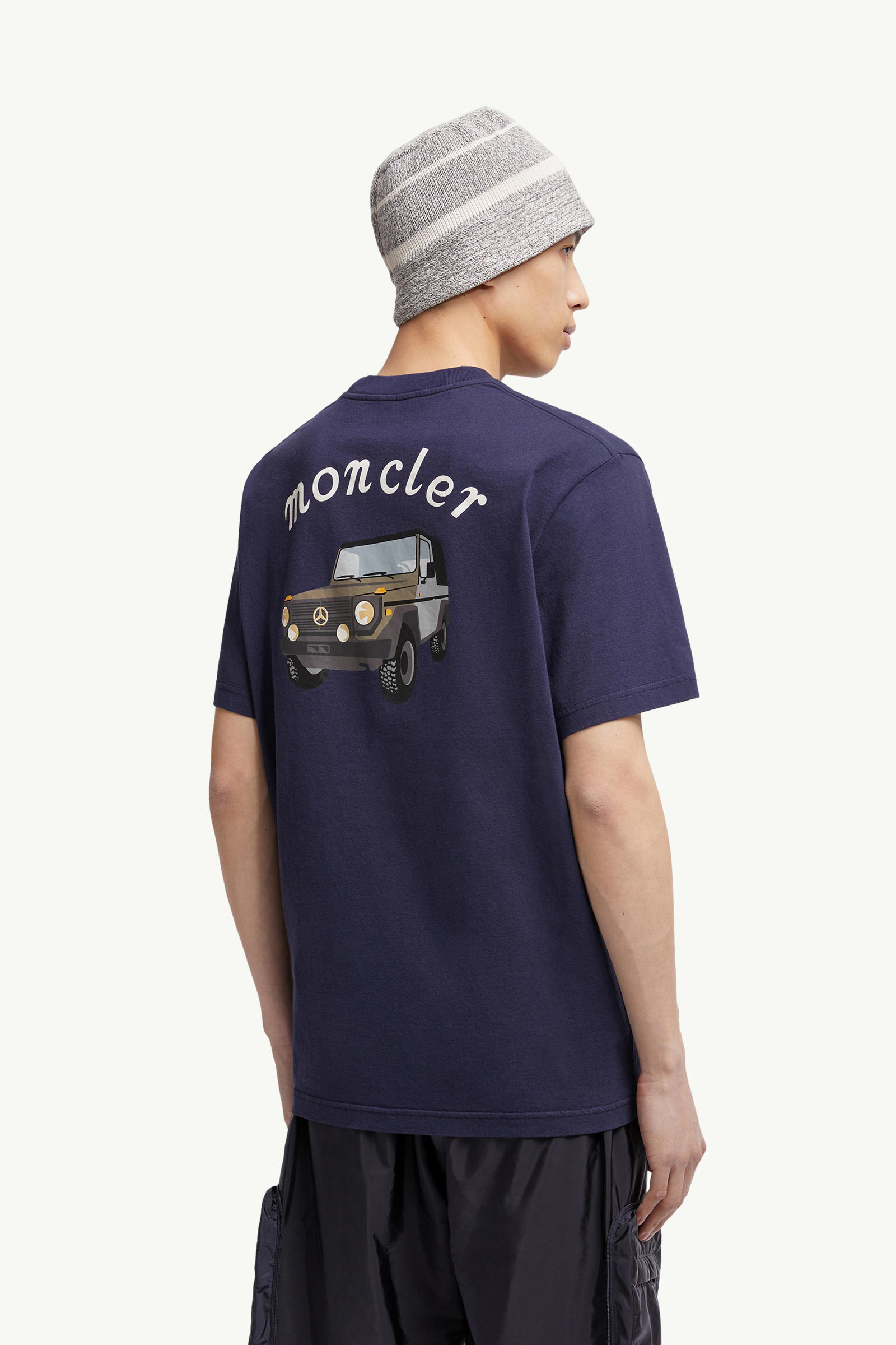 Moncler x Mercedes-Benz by NIGO Cotton T-Shirt Men Navy Blue Moncler 0