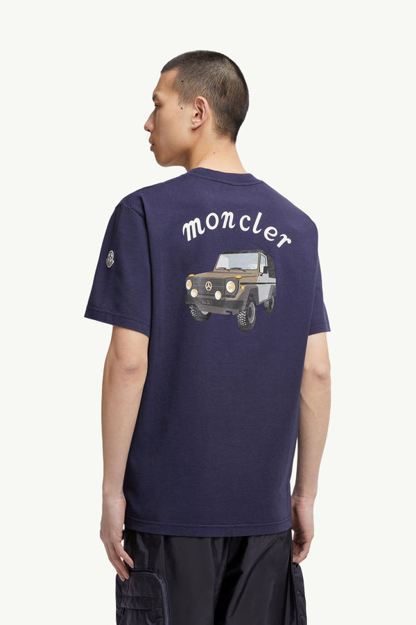 Moncler x Mercedes-Benz by NIGO T-Shirt aus Baumwolle Herren Navyblau Moncler 4