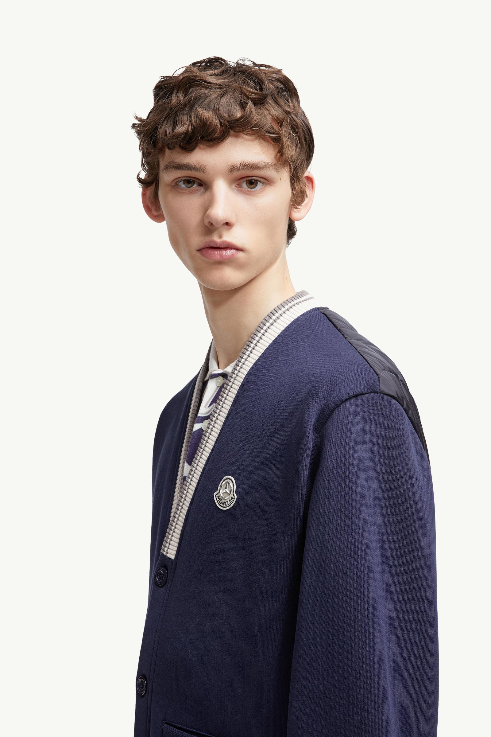 Moncler x Mercedes-Benz by NIGO Padded Cotton Sweatshirt Men Navy Blue Moncler 1
