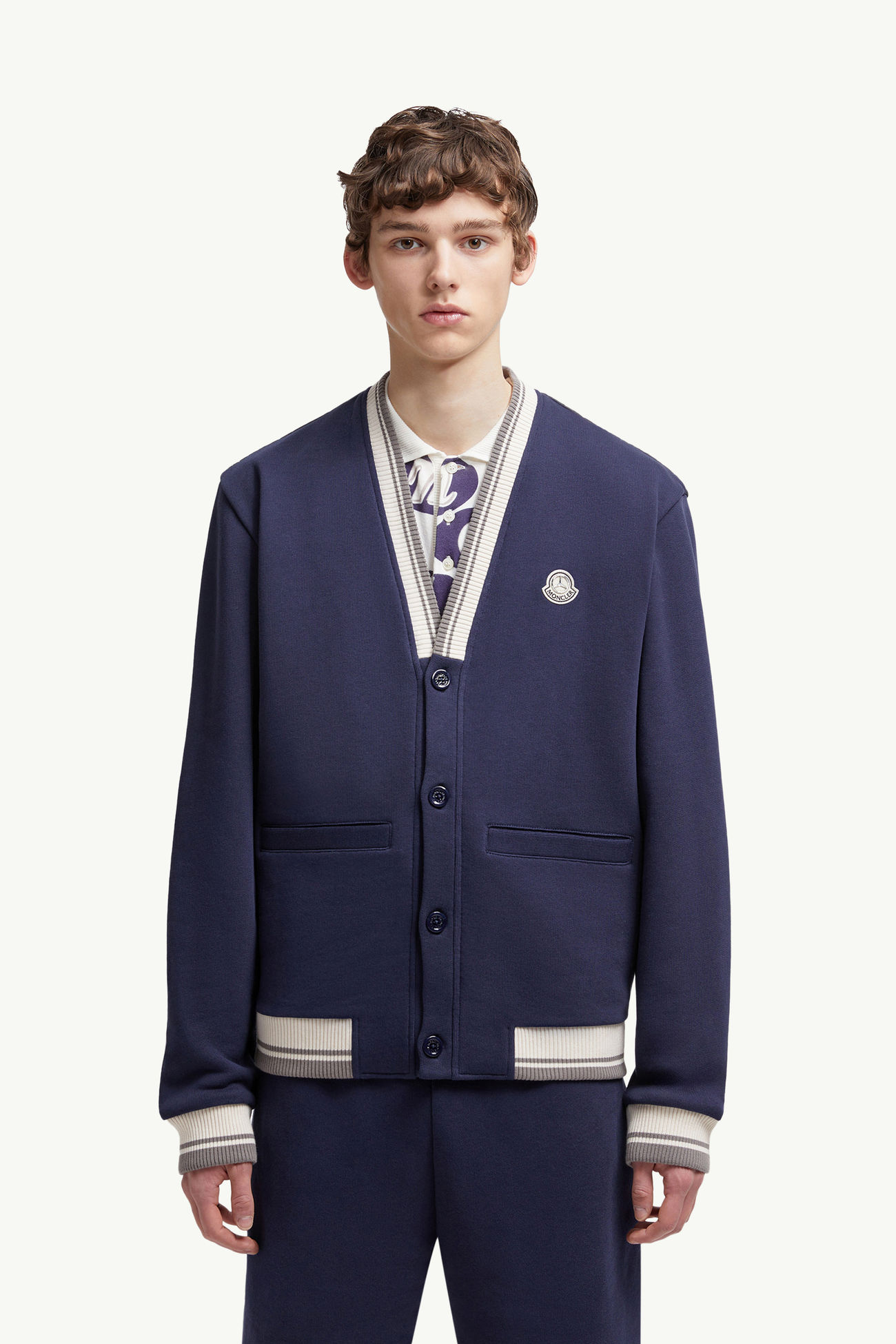 Moncler x Mercedes-Benz by NIGO棉質夾層衛衣 男士 海軍藍色 Moncler 3