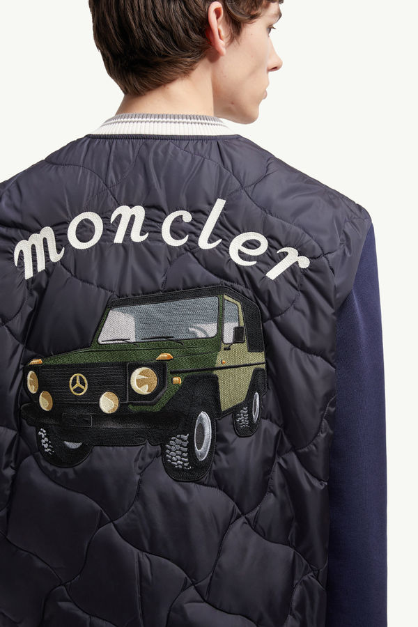 Moncler x Mercedes-Benz by NIGO Sweatshirt aus wattierter Baumwolle Herren Navyblau Moncler 5