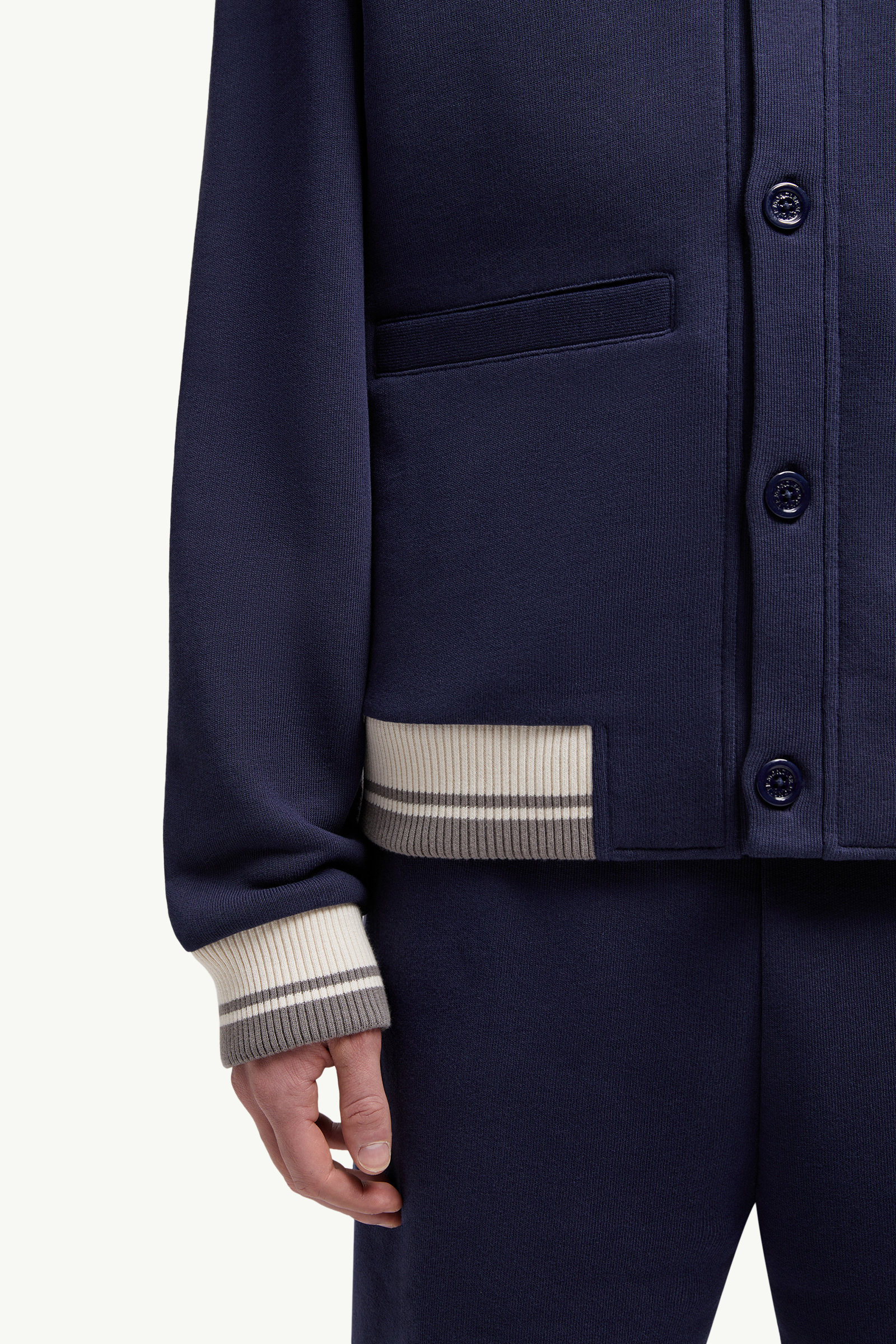 Sudadera de algodón acolchado Moncler x Mercedes-Benz de NIGO Hombre Azul marino Moncler 6
