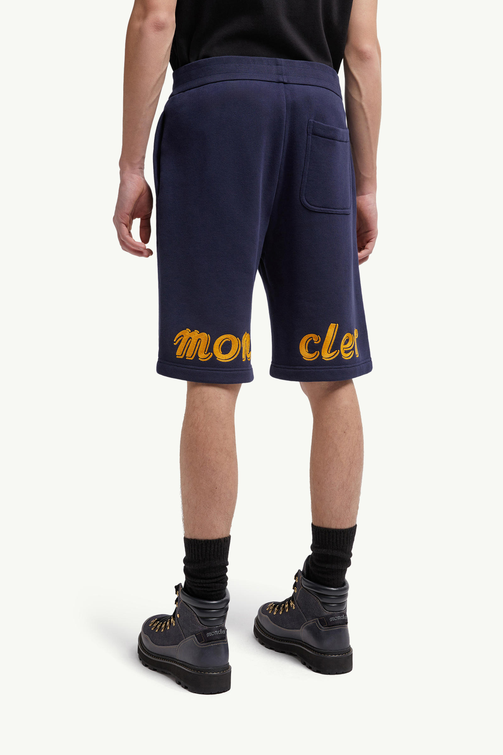 Moncler x Mercedes-Benz by NIGO Cotton Shorts Men Navy Blue Moncler 4