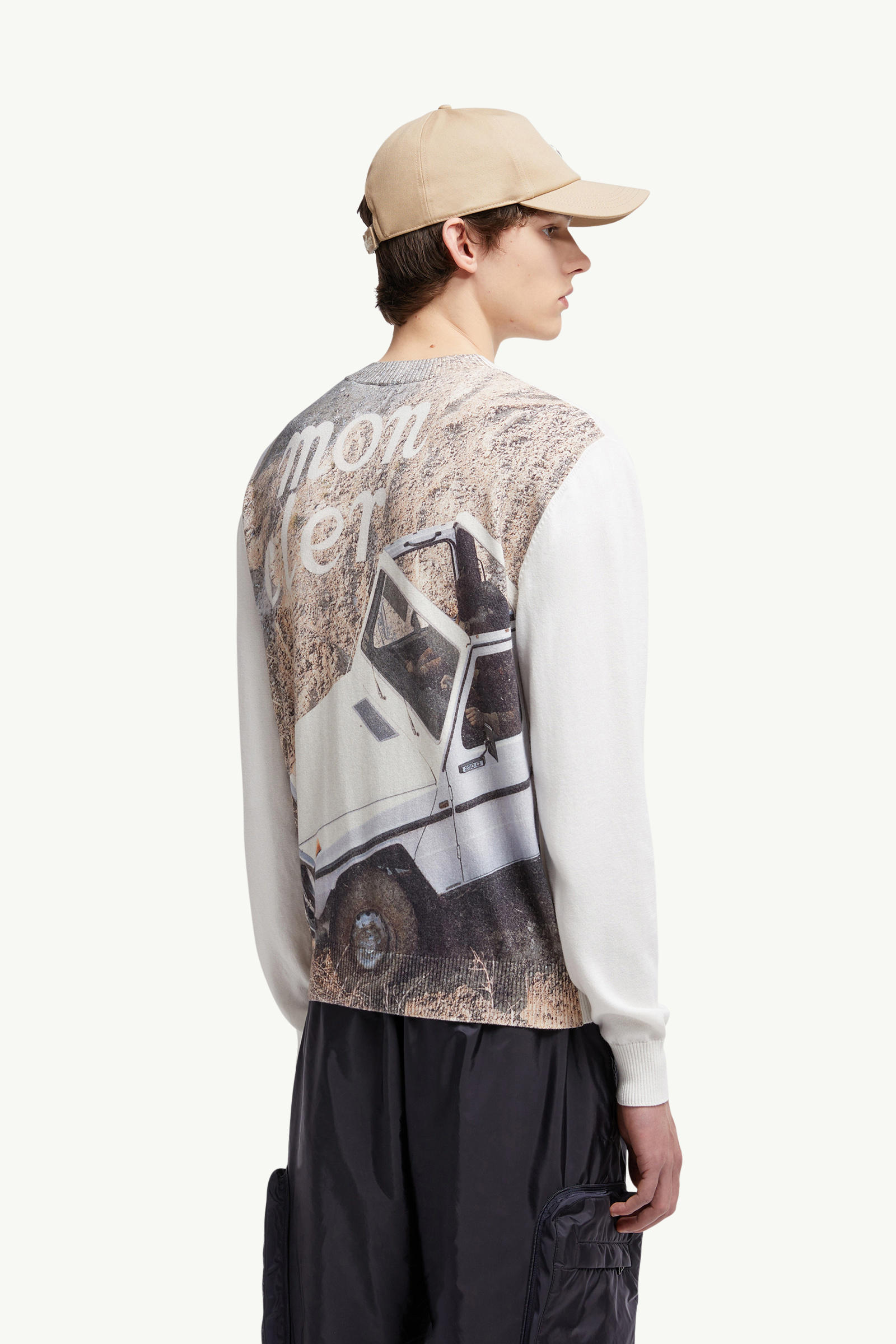 Moncler x Mercedes-Benz by NIGO Pullover aus Baumwolle Herren Weiß Moncler 0