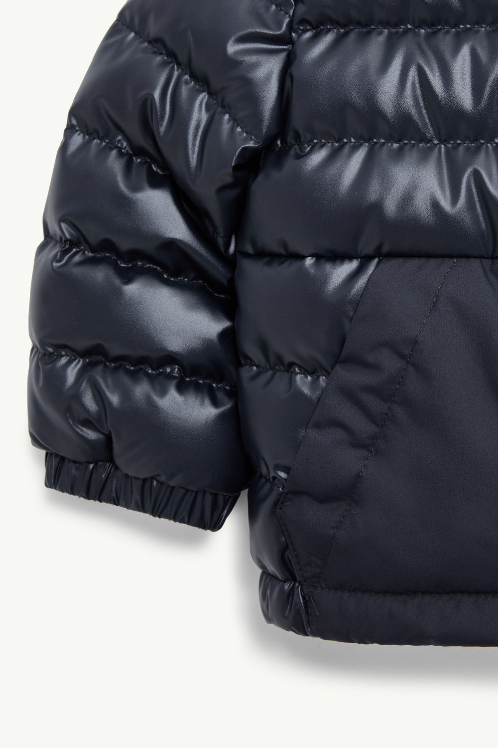 Klaas Hooded Down Jacket Boy Navy Blue Moncler 3