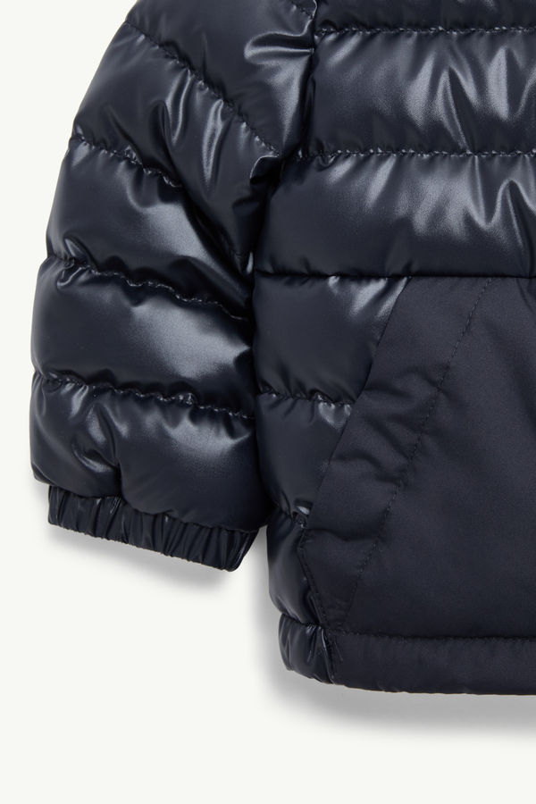 Klaas Hooded Down Jacket Boy Navy Blue Moncler 3