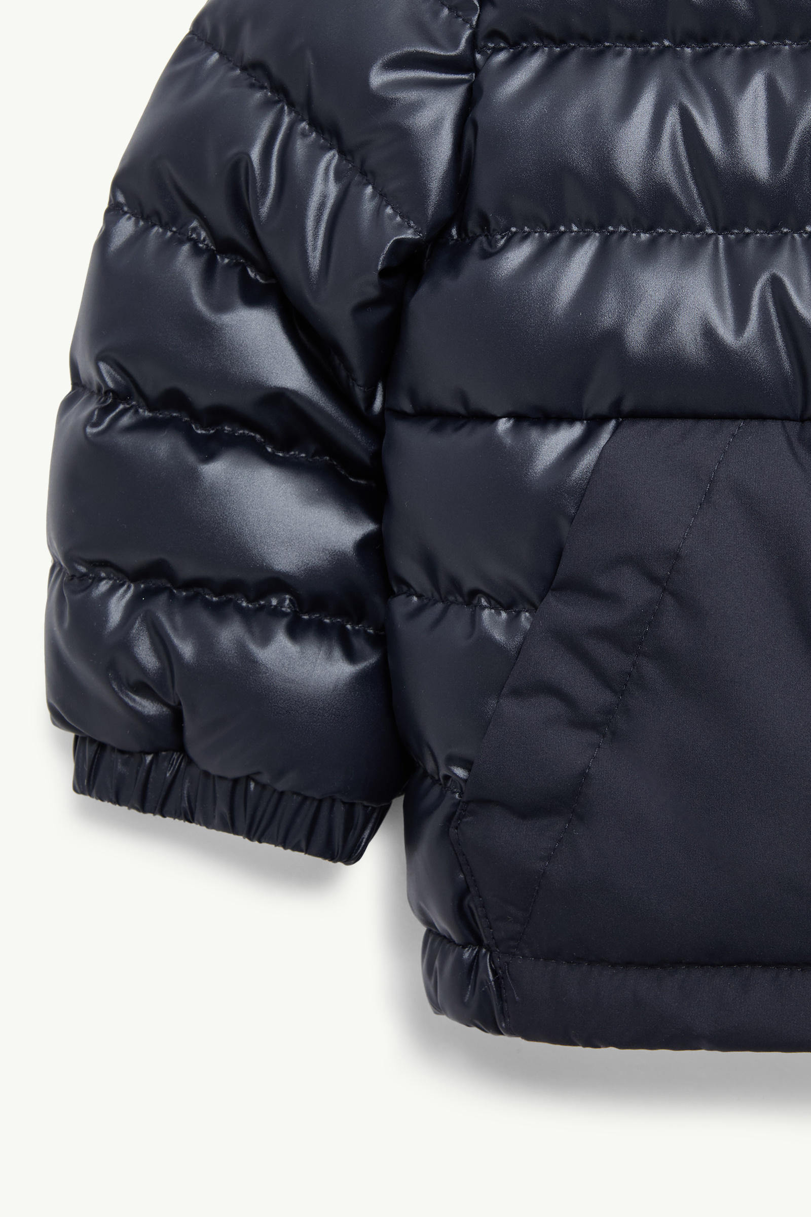 Klaas Hooded Down Jacket Boy Navy Blue Moncler 3