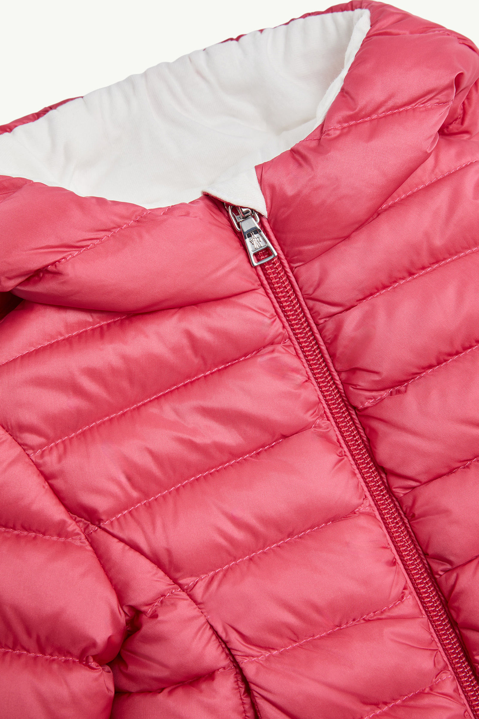 Ige Hooded Down Jacket Girl Coral Pink Moncler 3
