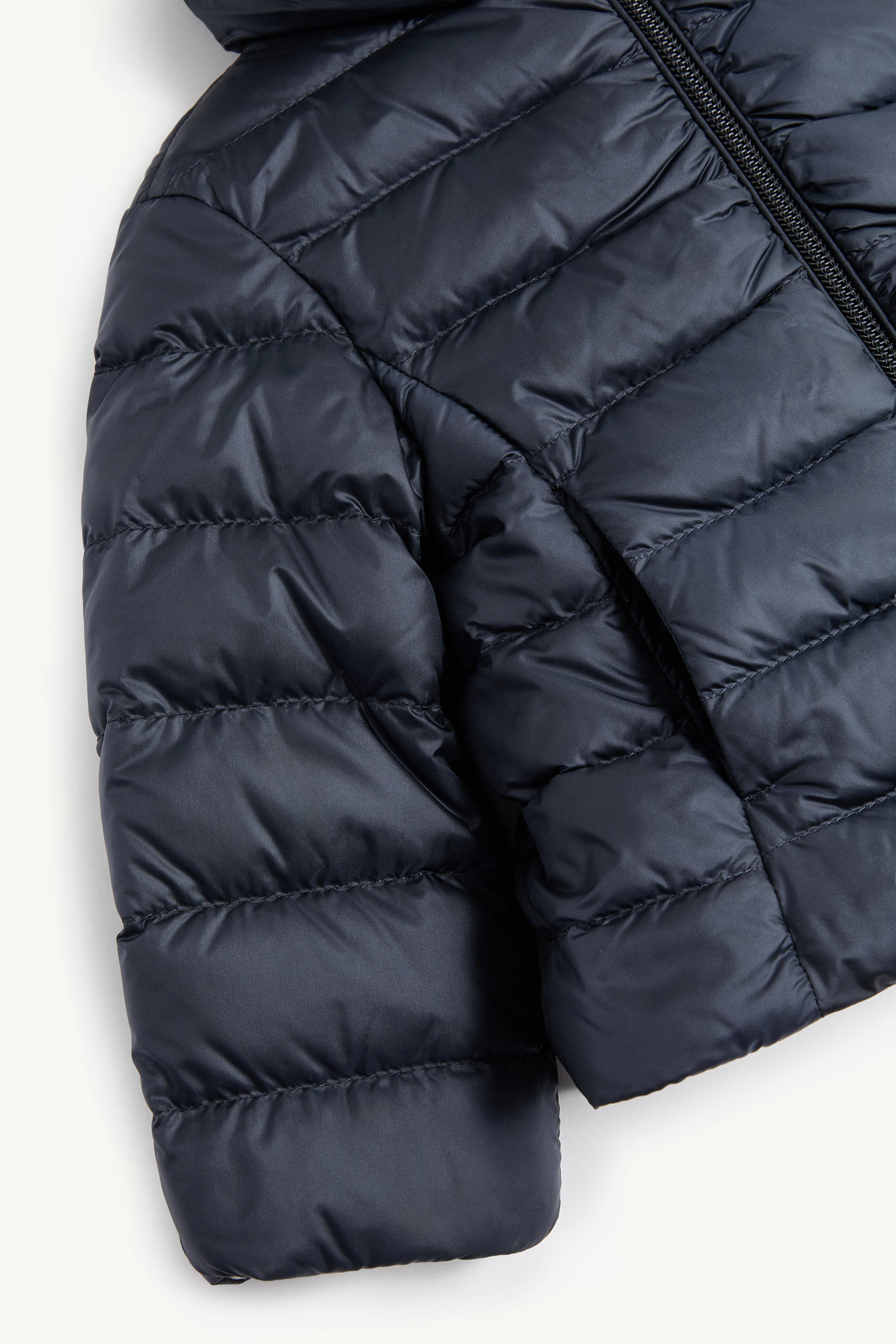 Ige Hooded Down Jacket Girl Navy Blue Moncler 3