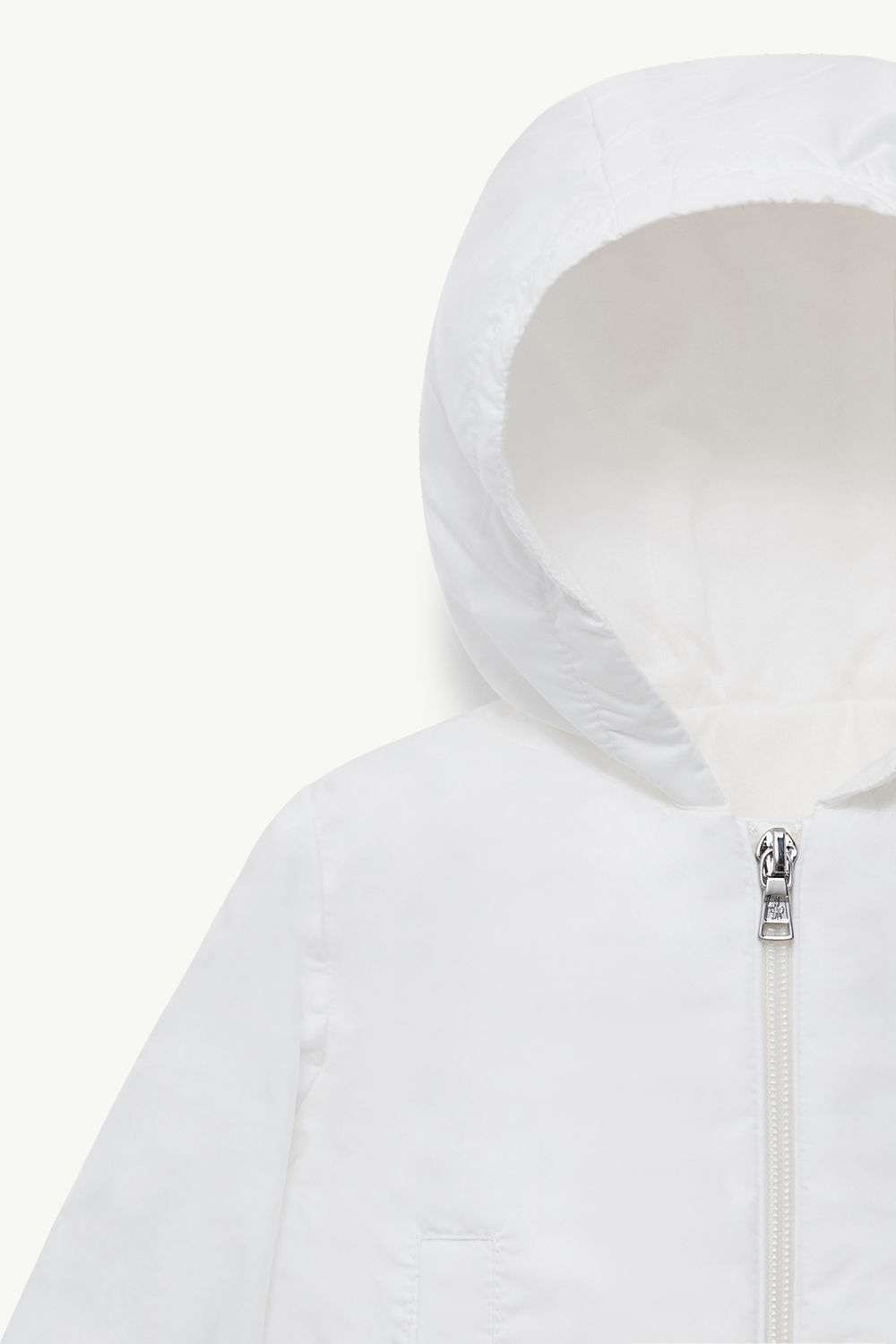 Dana Hooded Jacket Girl White Moncler 1