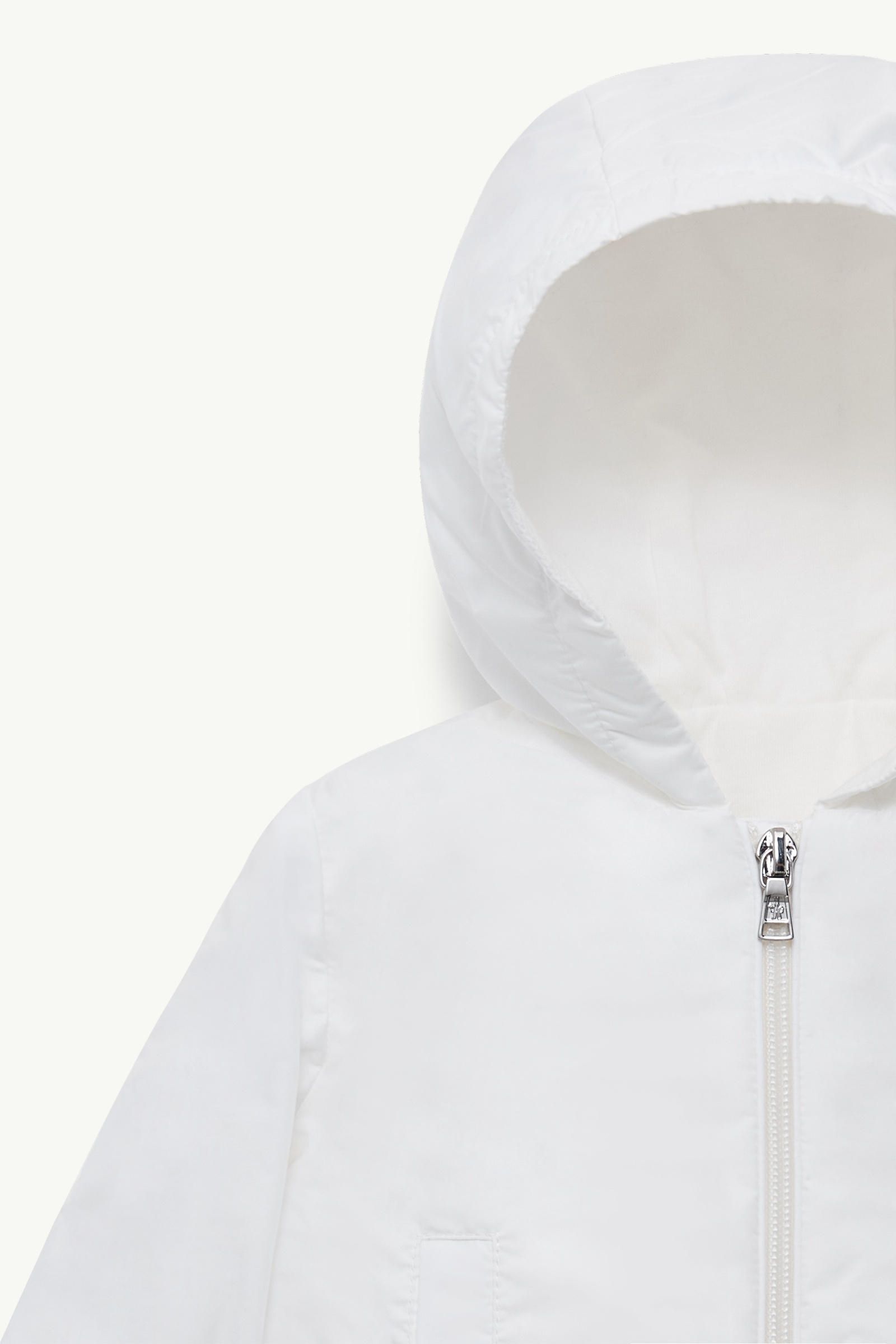 Dana Hooded Jacket Girl White Moncler 1
