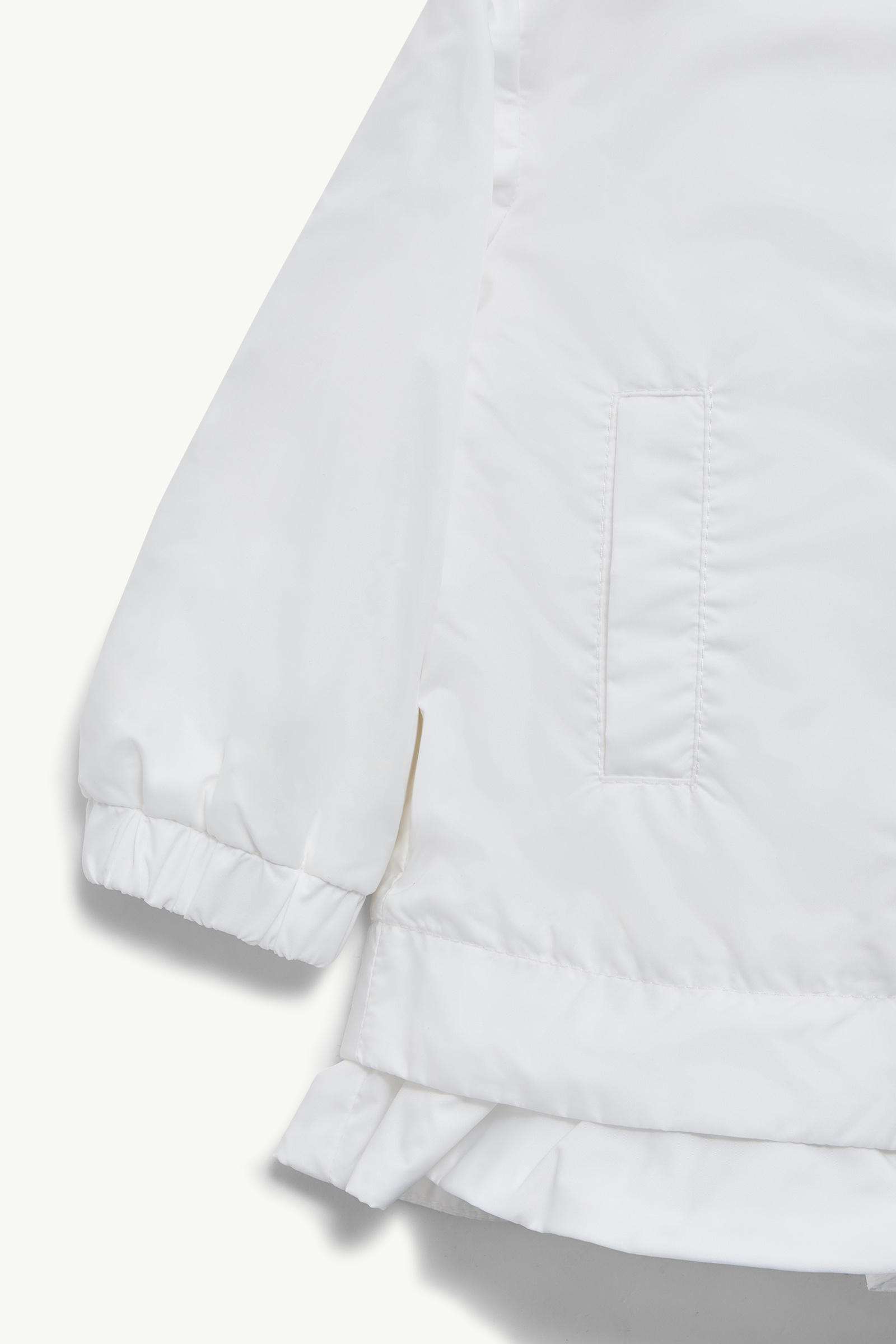 Dana Hooded Jacket Girl White Moncler 3