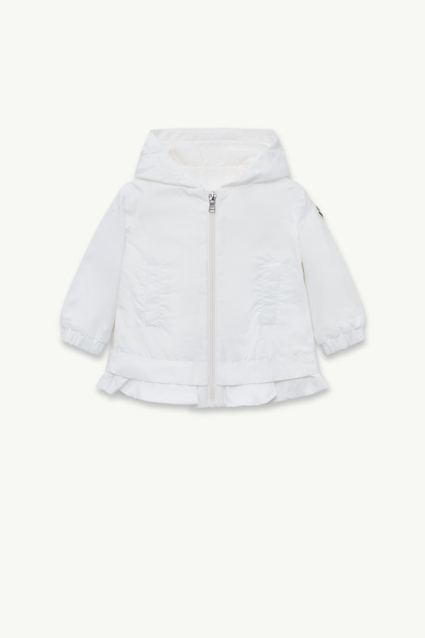 Dana Hooded Jacket Girl White Moncler 0