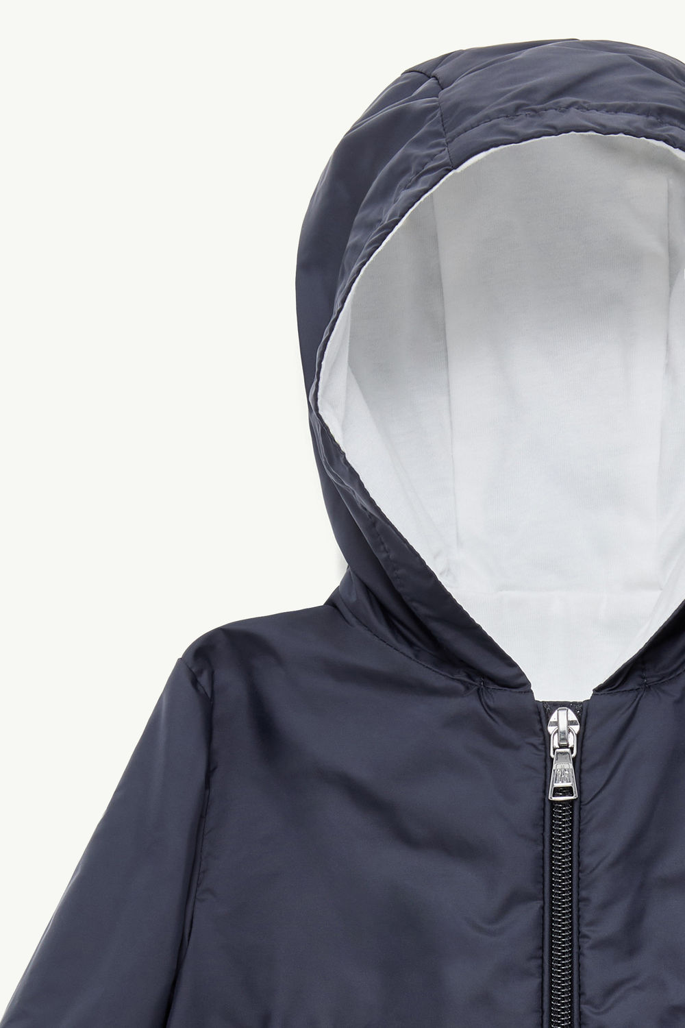 Dana Hooded Jacket Girl Navy Blue Moncler 1