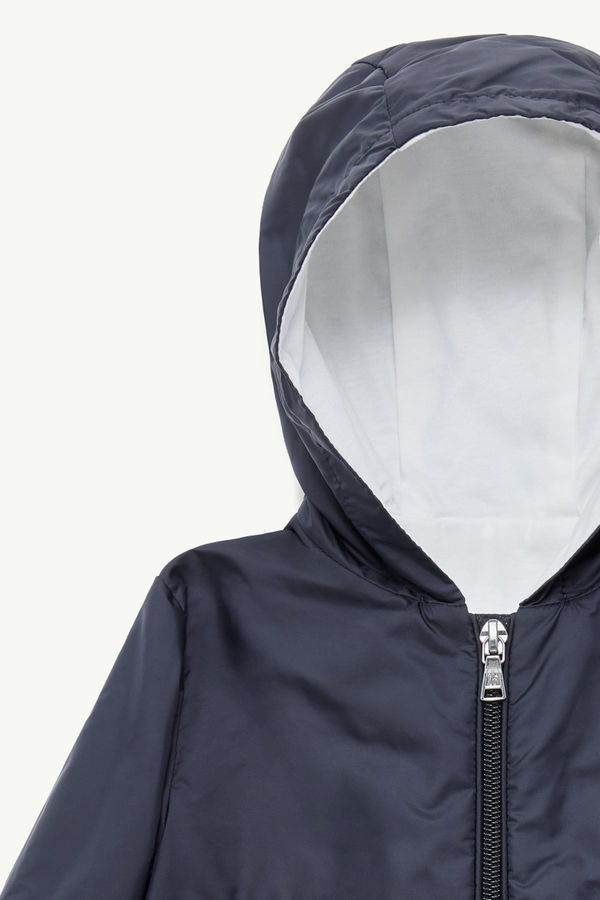 Dana Hooded Jacket Girl Navy Blue Moncler 1