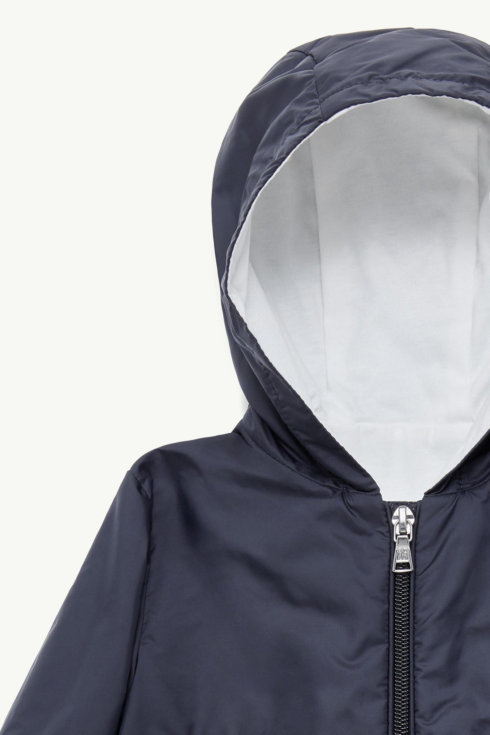 Dana Hooded Jacket Girl Navy Blue Moncler 1