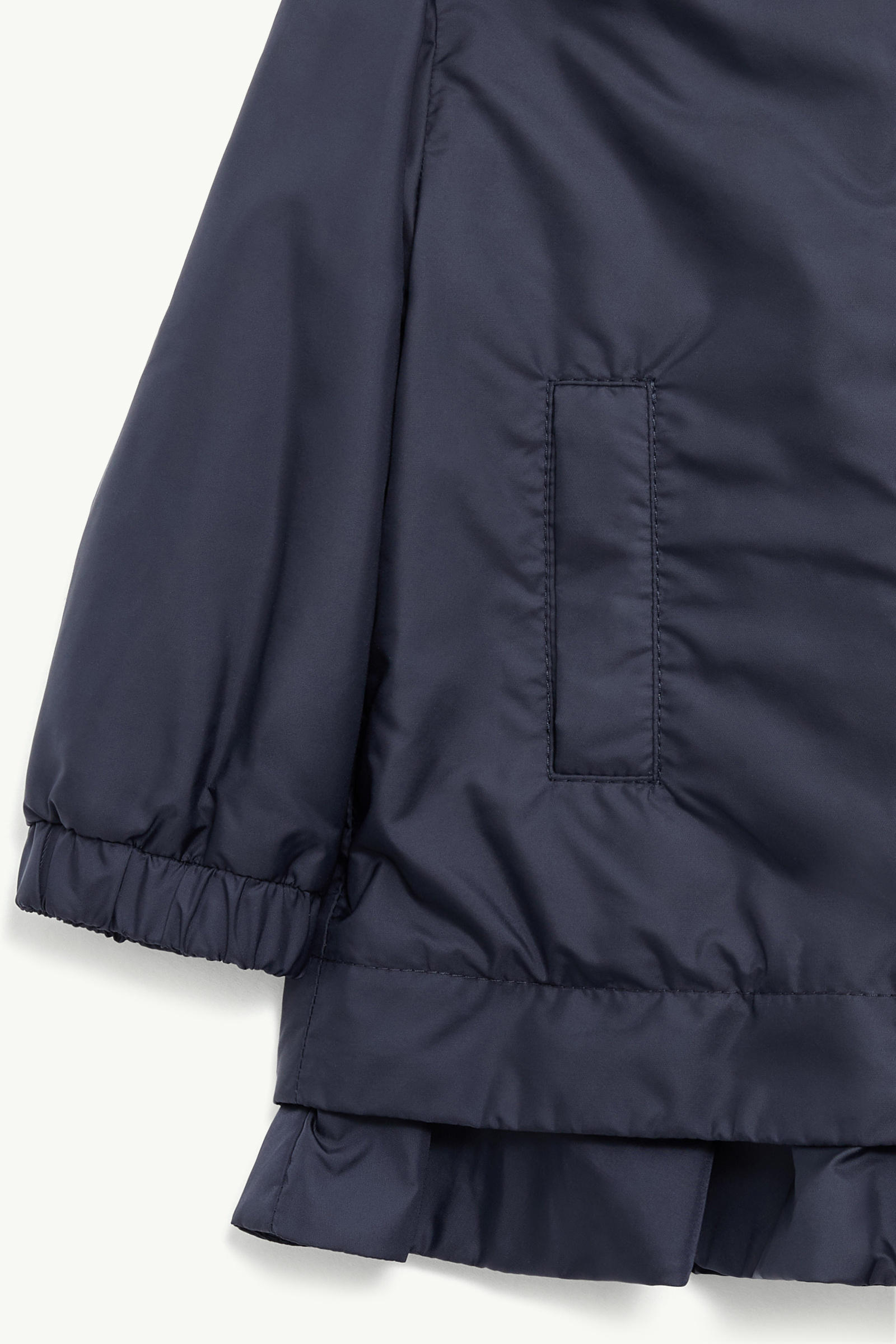 Dana Hooded Jacket Girl Navy Blue Moncler 3