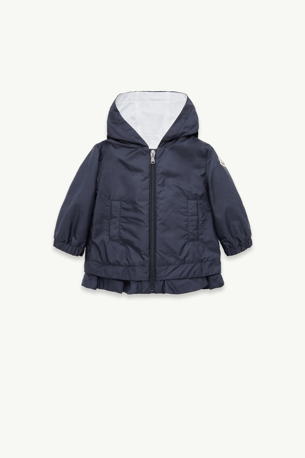 Dana Hooded Jacket Girl Navy Blue Moncler 0