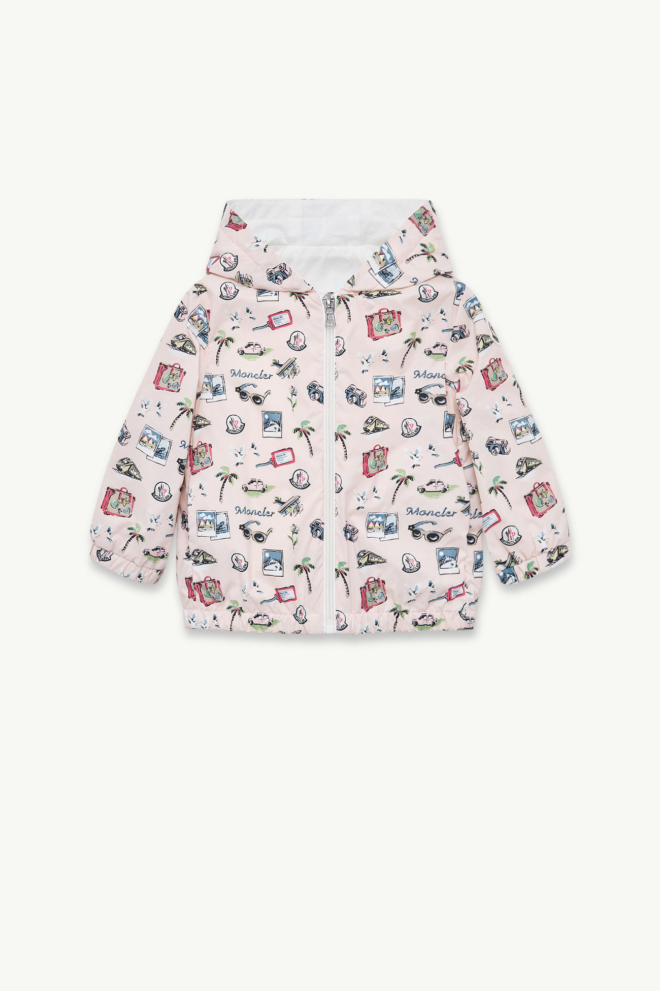 Veste à capuche à imprimé Hilda Fille Beige Moncler 0