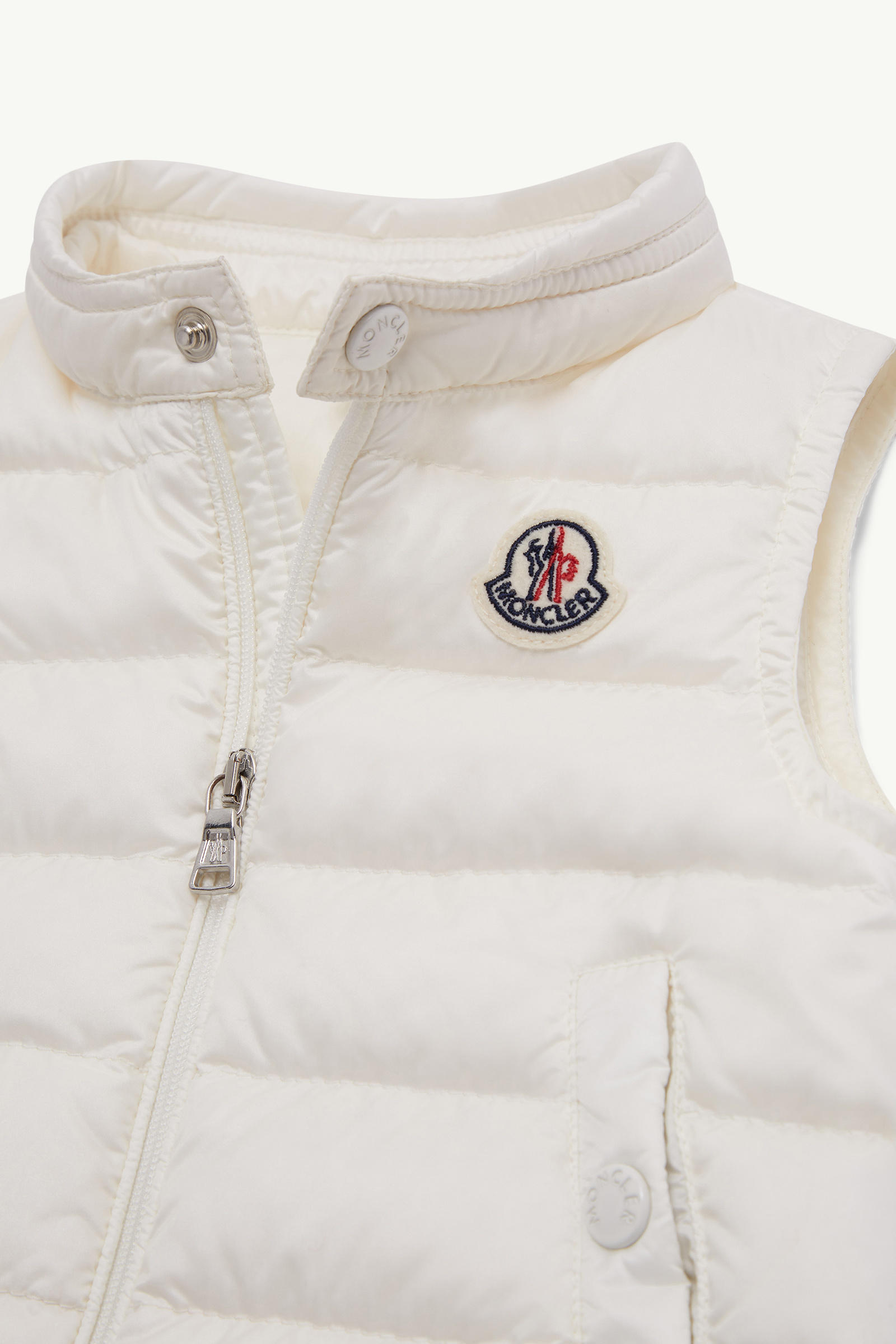New Amaury Packable Down gilet Boy White Moncler 3