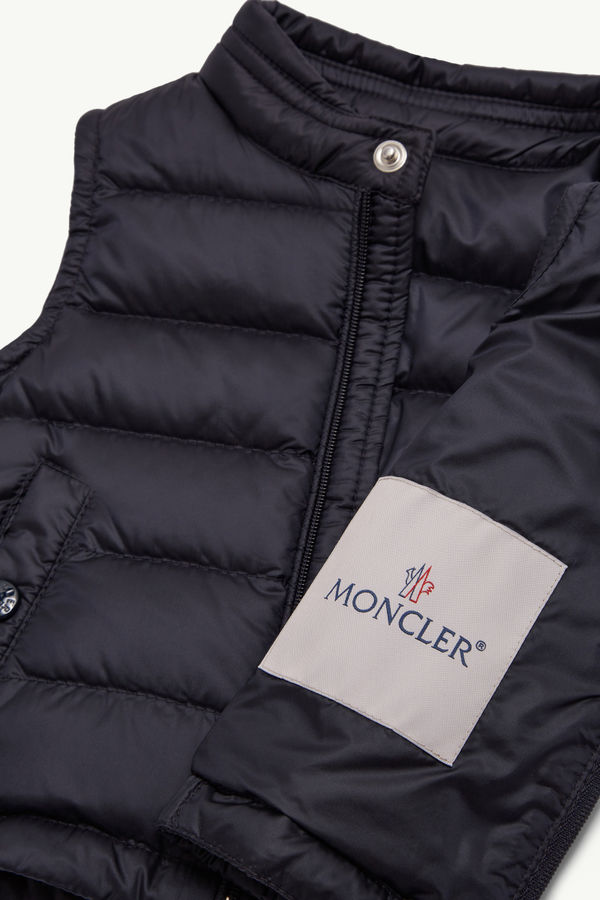 New Amaury Packable Down gilet Boy Night Blue Moncler 3
