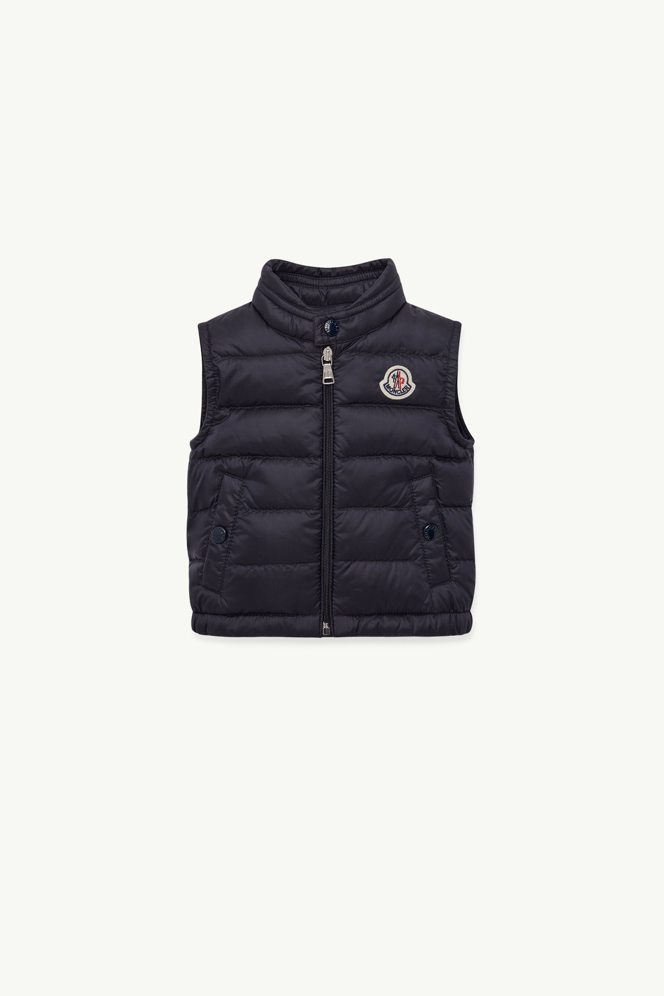 New Amaury可收納式羽絨背心 男童 夜藍色 Moncler 0
