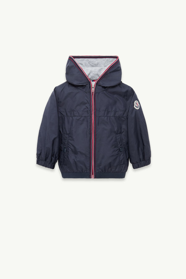 Anton 후드 레인 재킷 키즈 남아 블루 Moncler 0