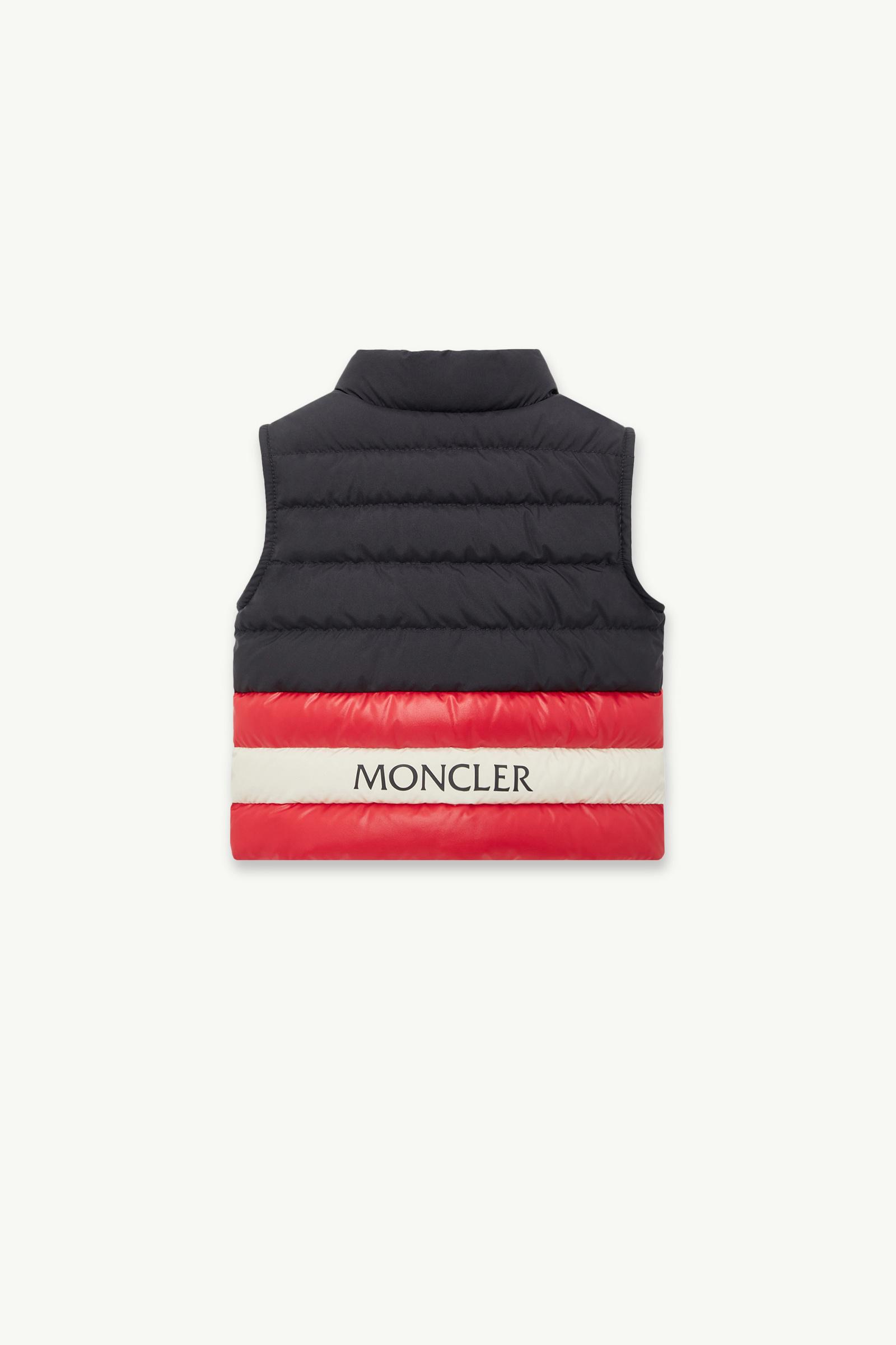Cuff Down Gilet Boy Navy Blue Moncler 1