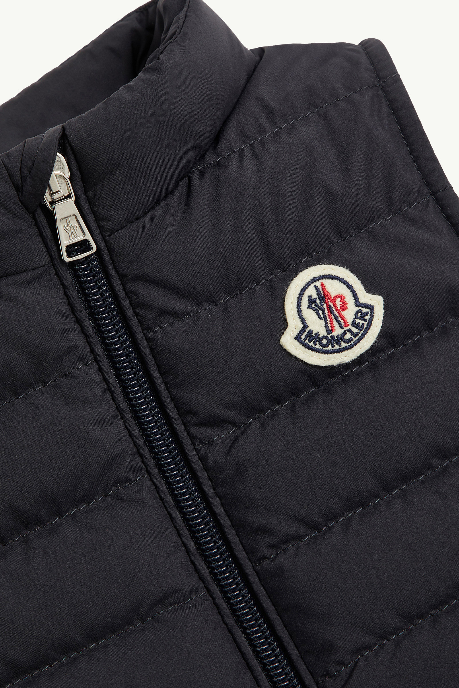 Cuff Down Gilet Boy Navy Blue Moncler 2