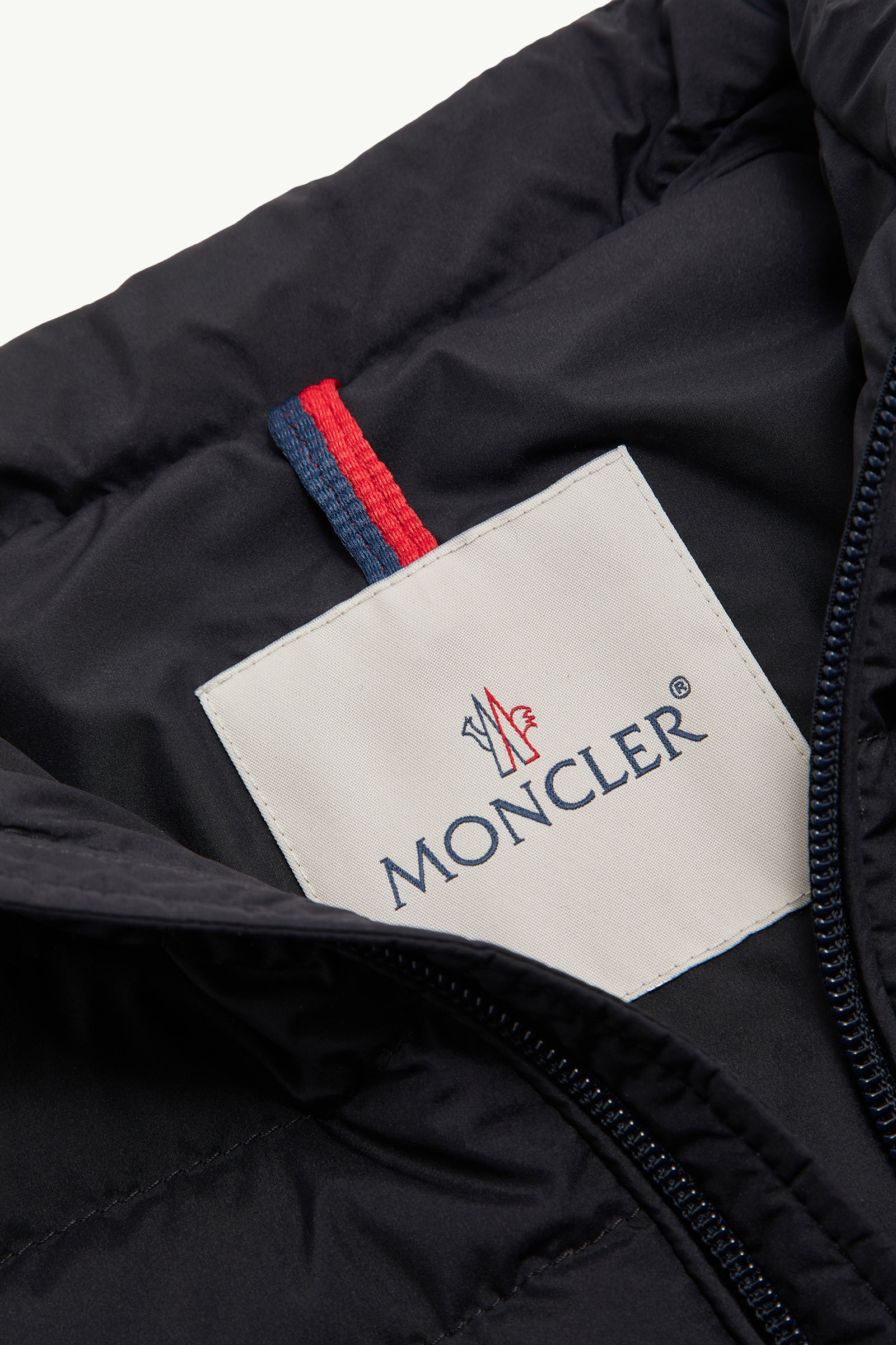Cuff Down Gilet Boy Navy Blue Moncler 4